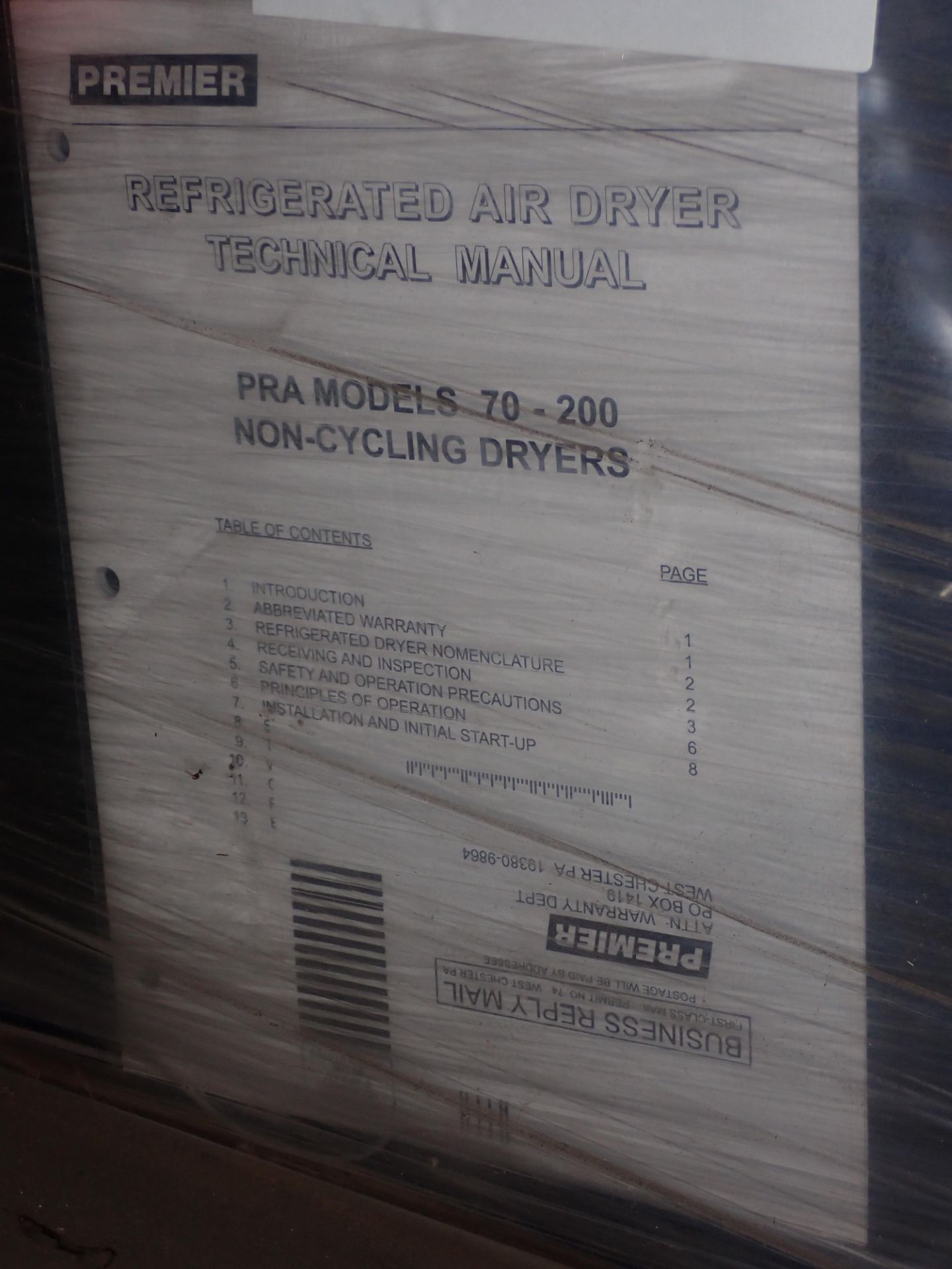 Premier Compressed Air Dryer #PRA100B1 - Image 6 of 6