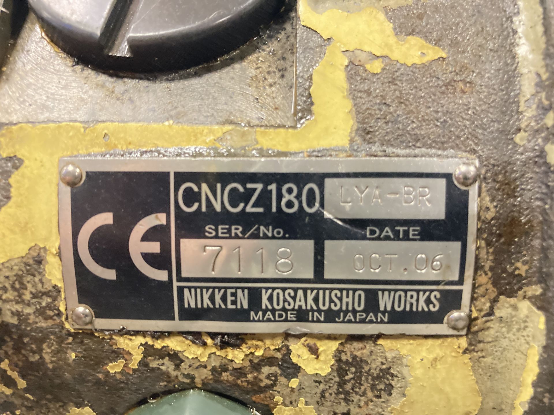 7" Nikken Rotary Table, P/N: CNCZ180-LYA-BR - Image 8 of 8