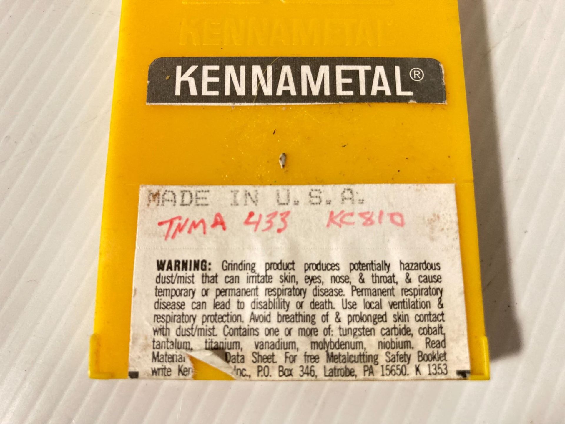 Lot of (80) New? Kennametal Carbide Inserts, P/N: TNMA 433 - Image 3 of 3