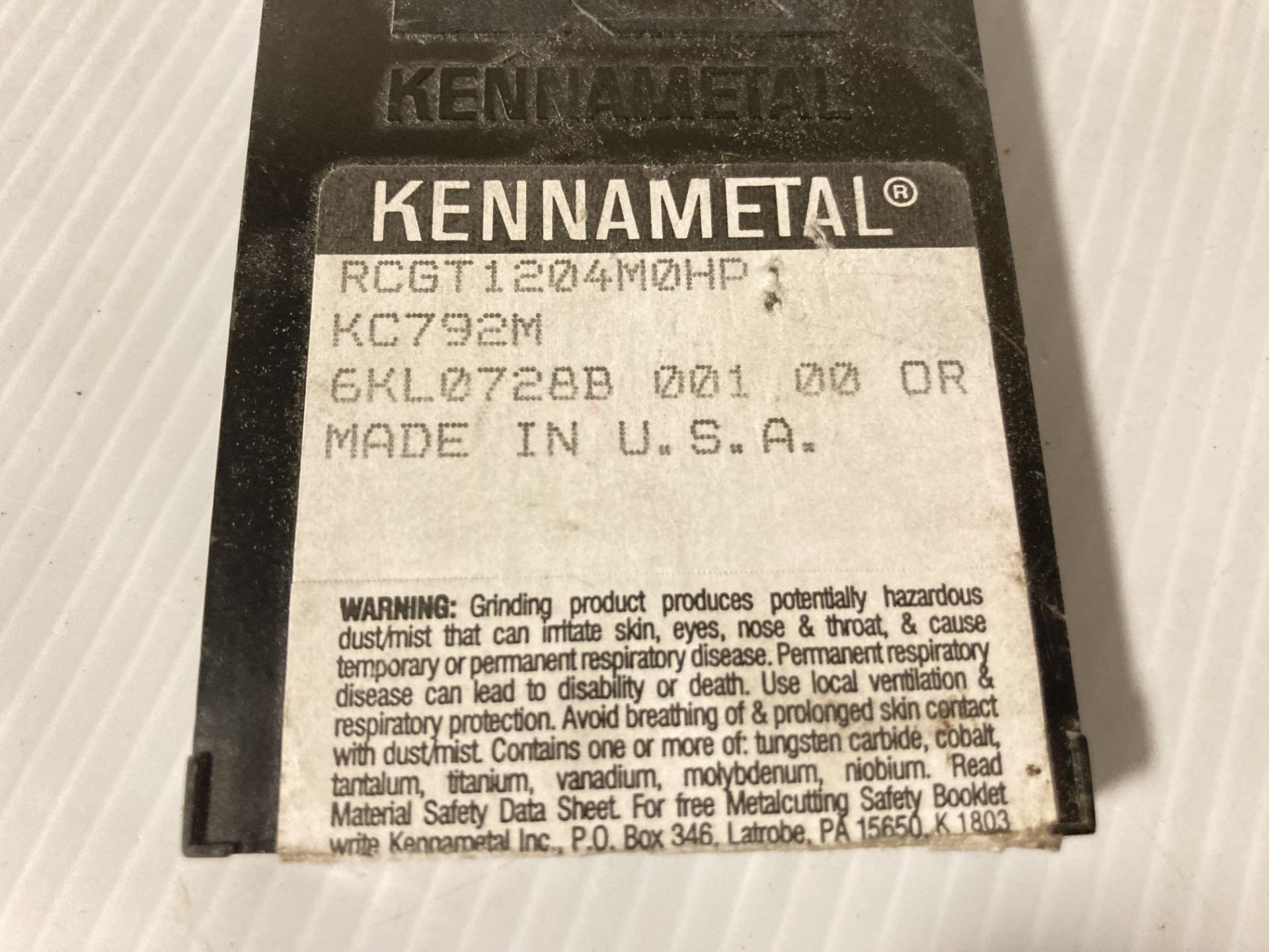 Lot of (158) New? Kennametal Carbide Inserts, P/N: RCGT1204M0HP - Image 3 of 3