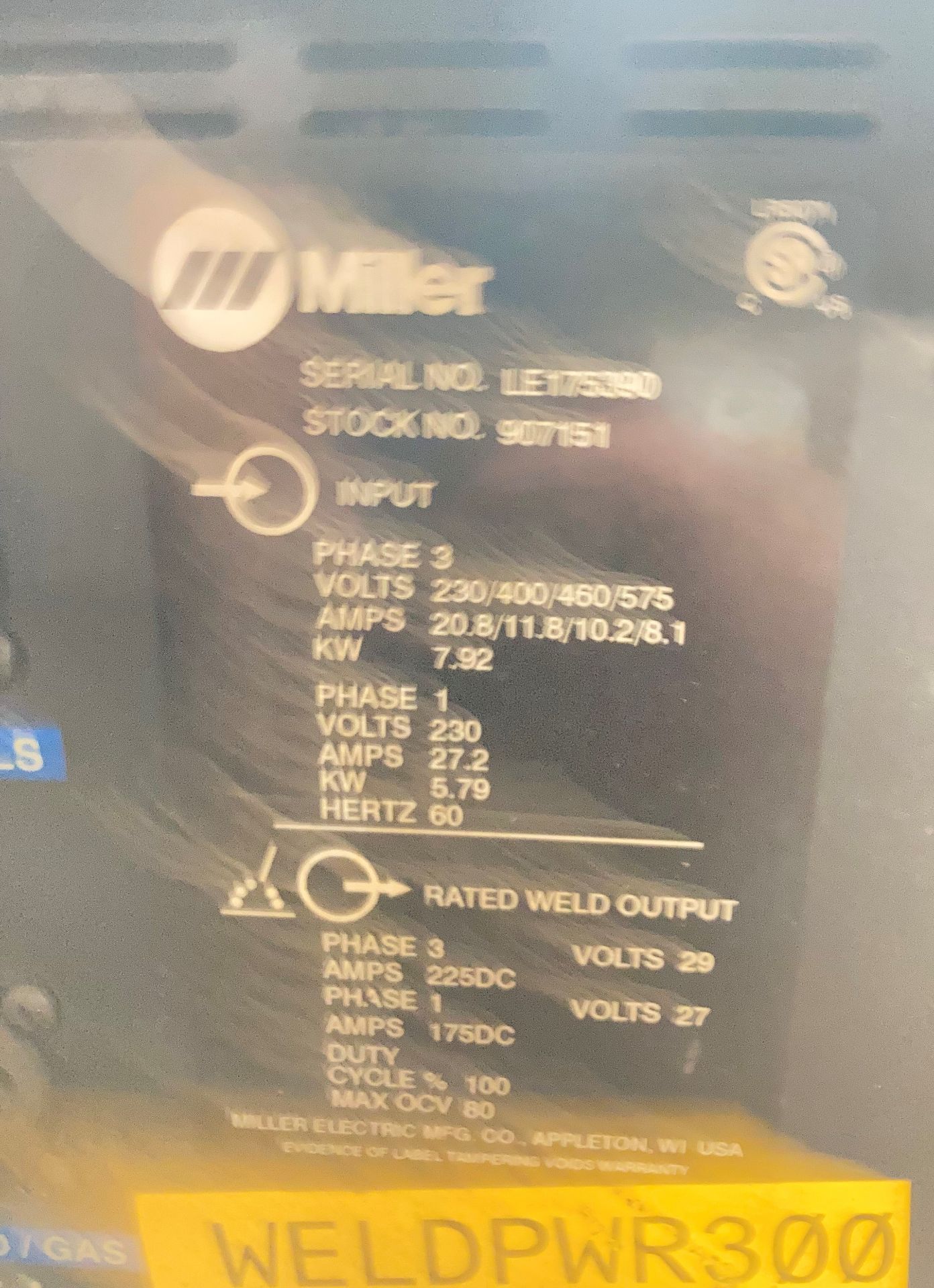 (2) Miller Auto Axcess 300 Welders - Image 10 of 11