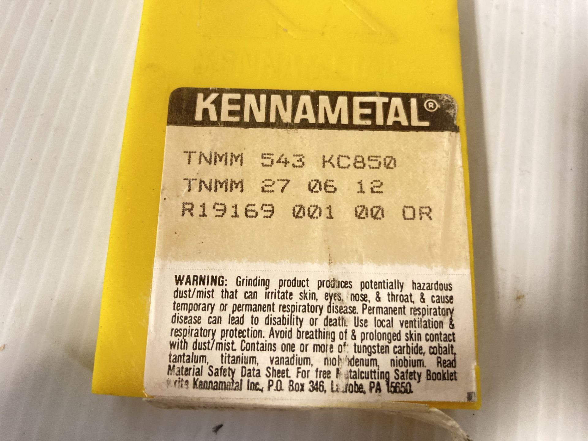 Lot of (95) New? Kennametal Carbide Inserts, P/N: TNMM 543 - Image 3 of 3