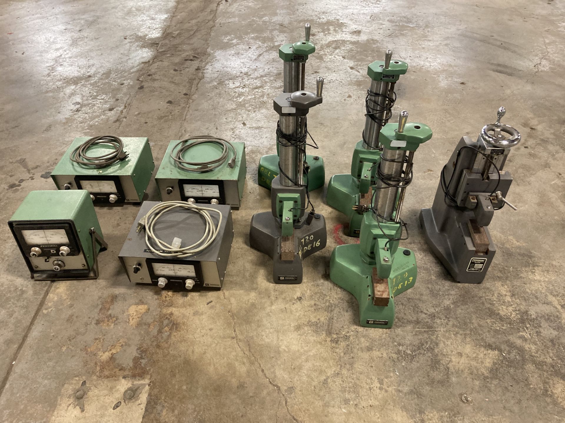 Lot of (5) Federal Gage Block Comparators with Controls
