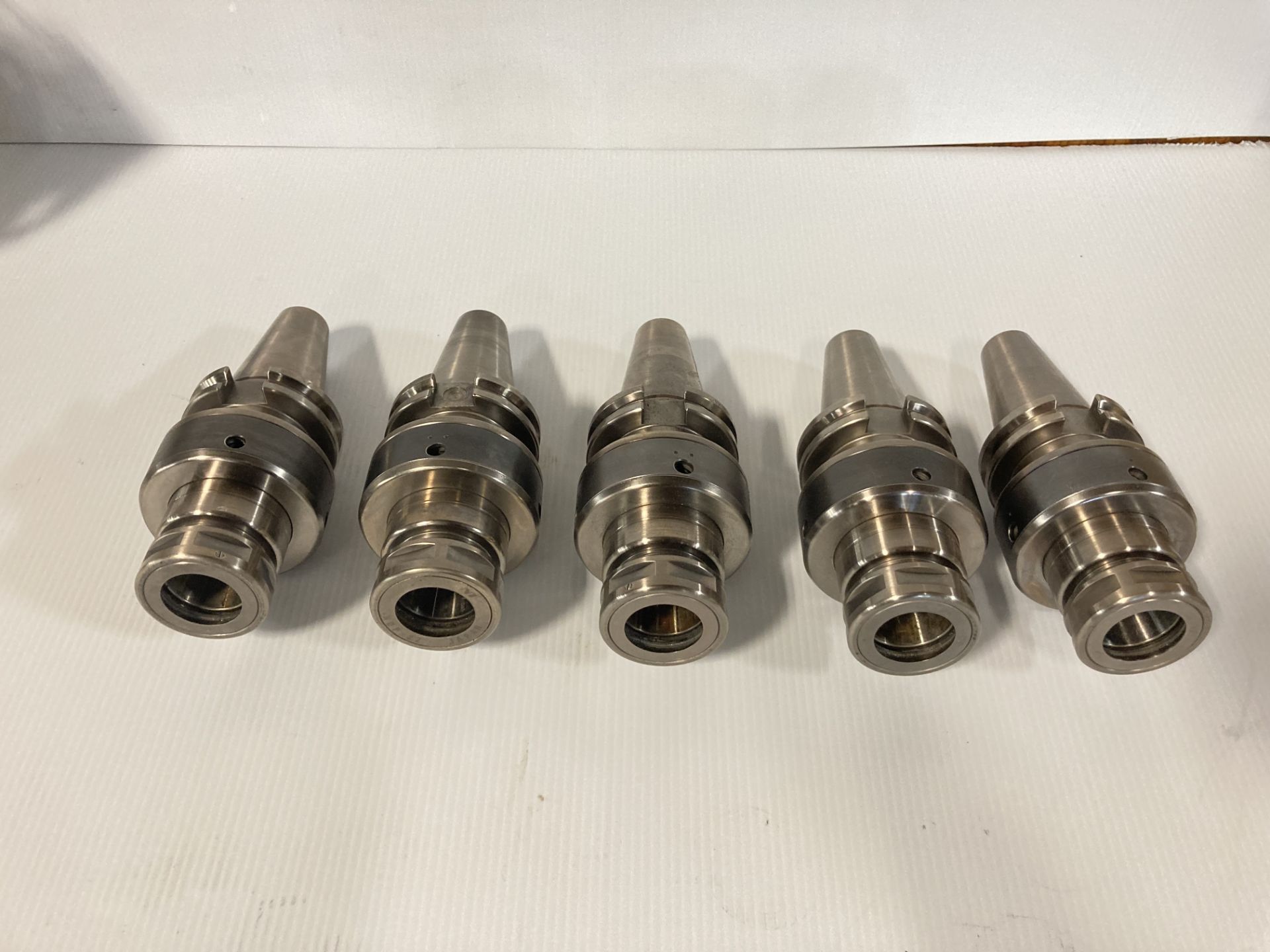 (5) CAT40 HDC22 Adjustable Runout Collet Chuck, P/N: CAT40-HDC22-105