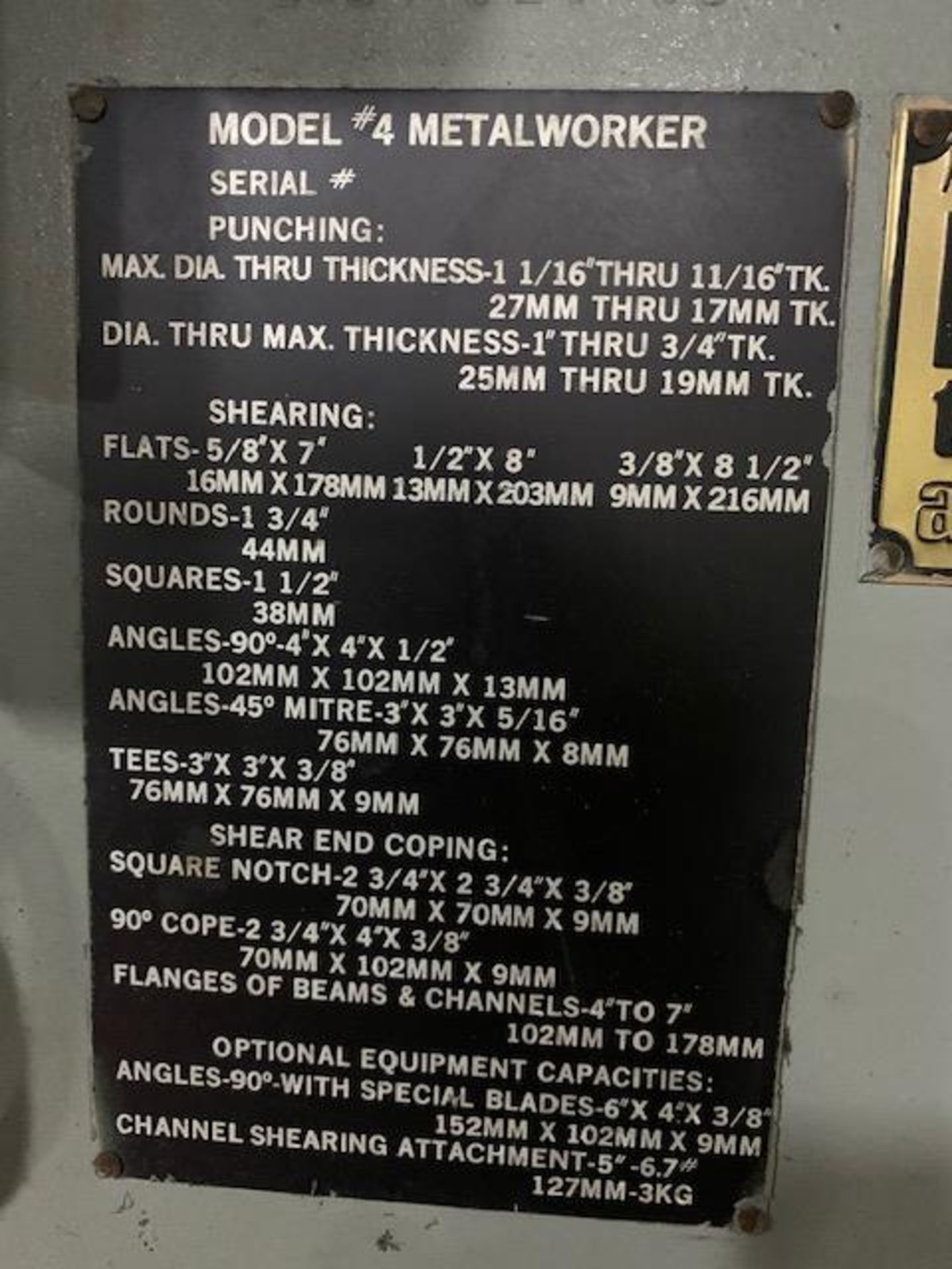 60 Ton Hill Acme Hydraulic Ironworker - Image 5 of 6