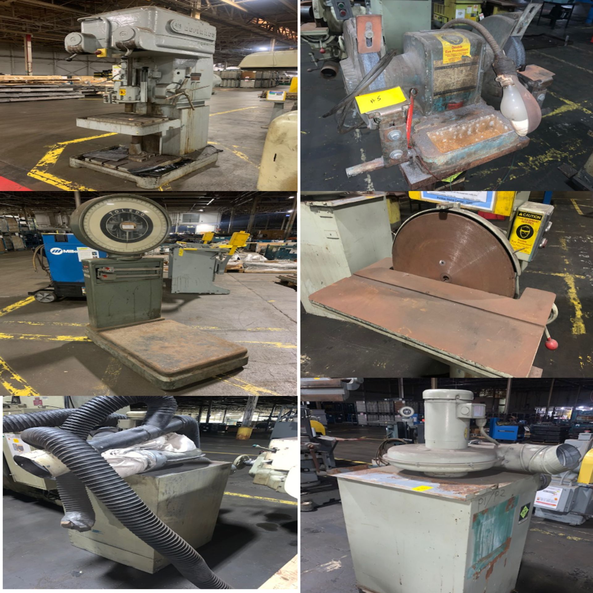 Lot of (6) Pieces of Metalworking Machinery