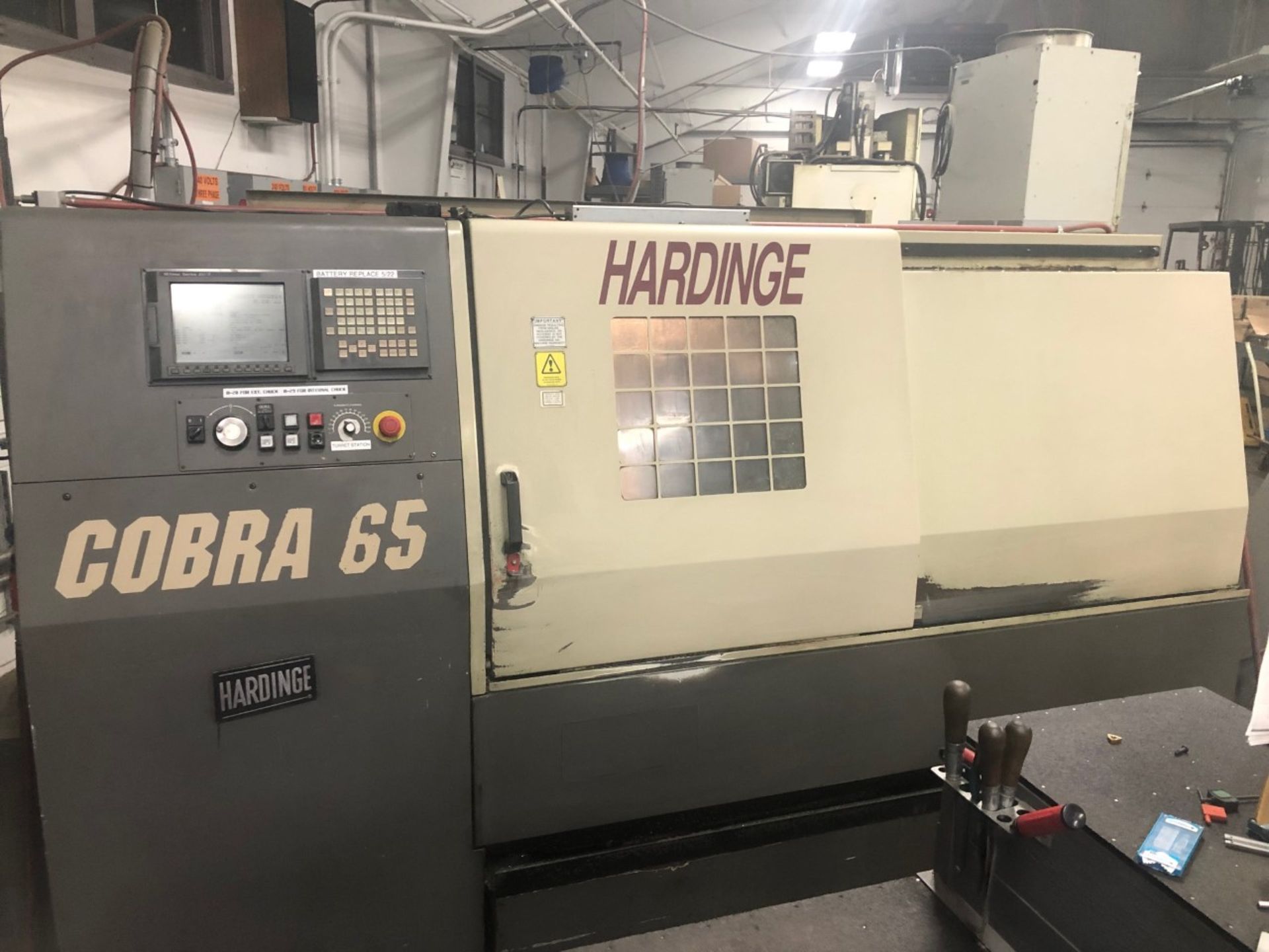 1997 Hardinge Cobra C65 CNC Lathe Fanuc Control