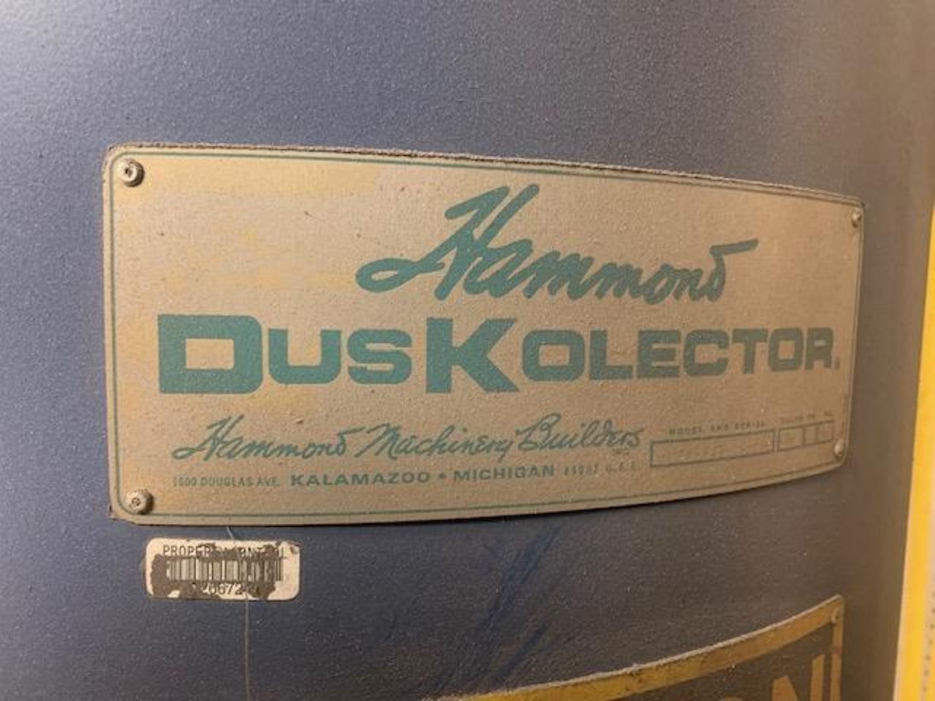 Hammond Dust Collector, Mod# DK-855-B - Image 2 of 5