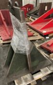 (2) 17.5 x 15 x 37" Steel Right Angle Plates