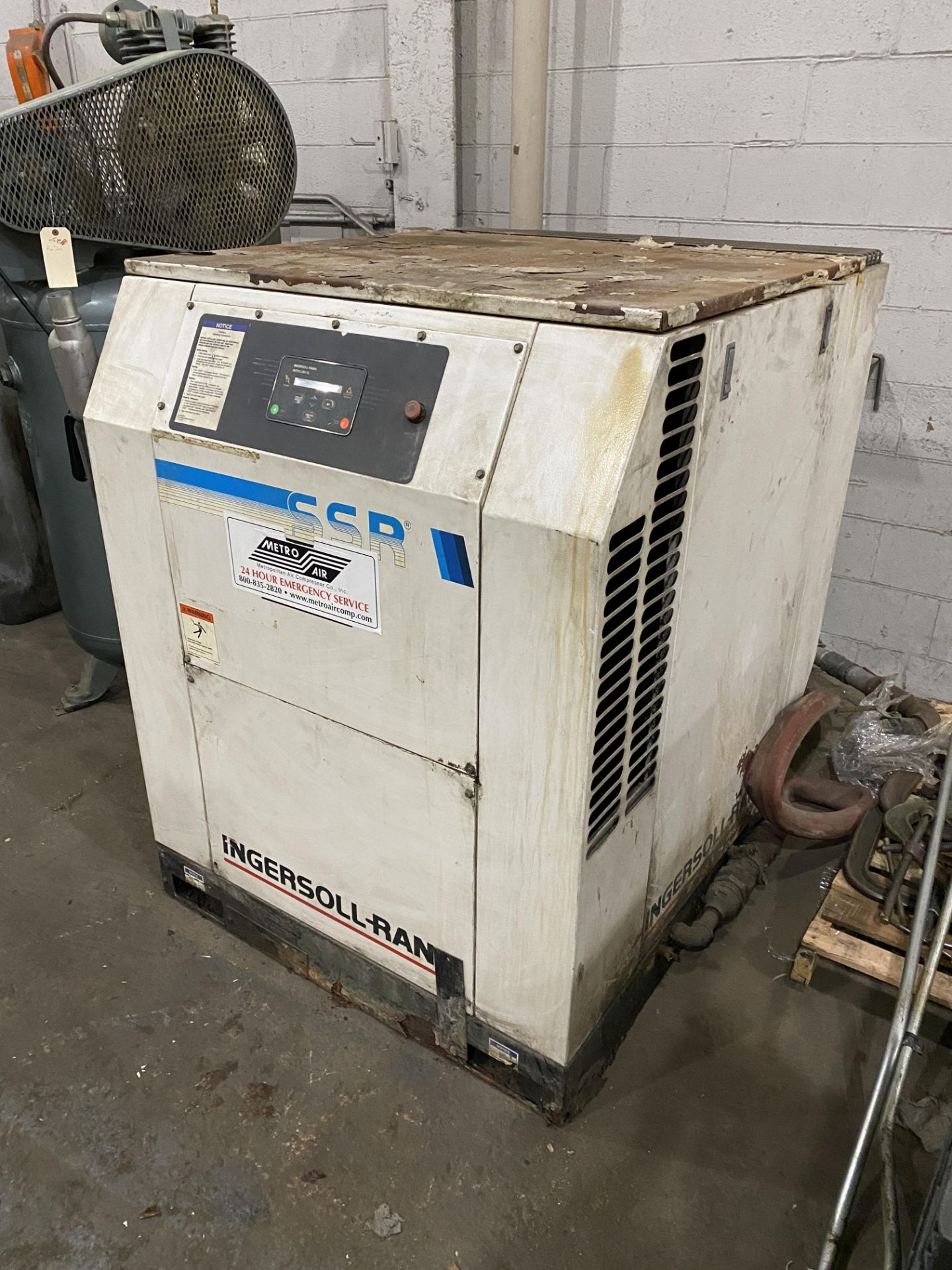 40HP Ingersoll Rand Air Compressor, Mod# SSR-EP40SE, 230/460V - Image 3 of 5