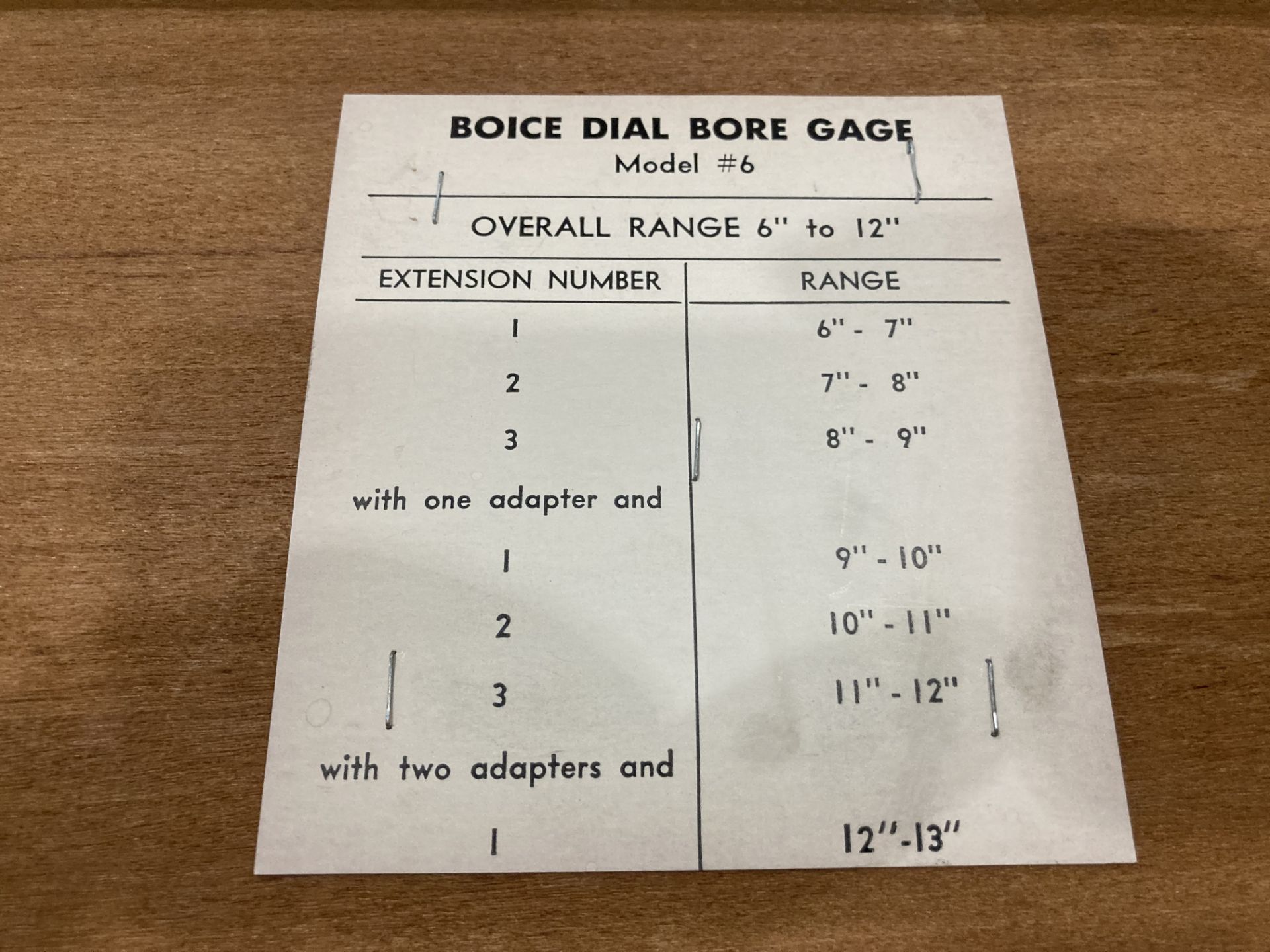 Boice Dial Bore Gage, M/N: #6 - Image 6 of 7