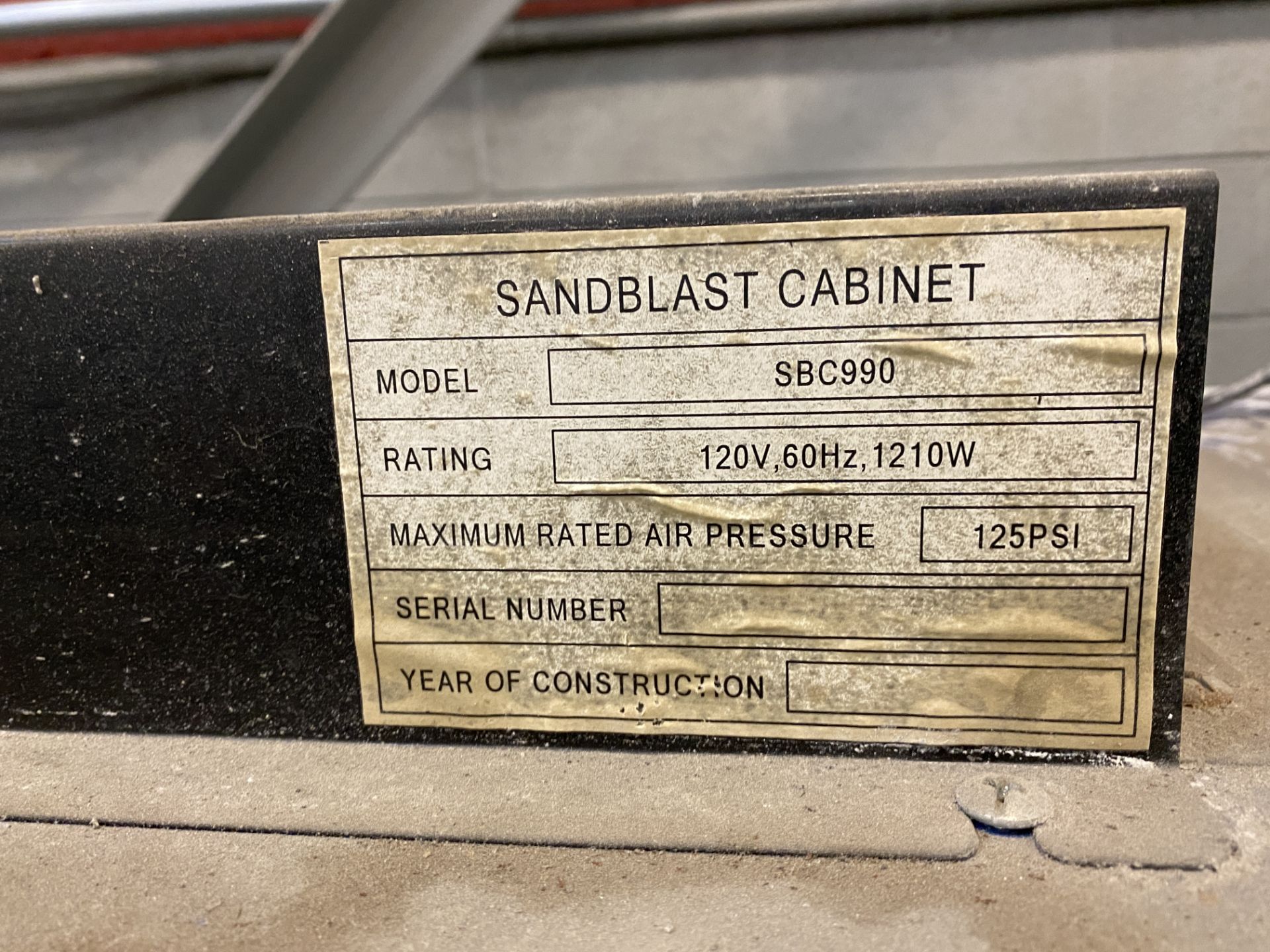 Plant #2: Badboy SBC990 Sandblast Cabinets - Image 10 of 11
