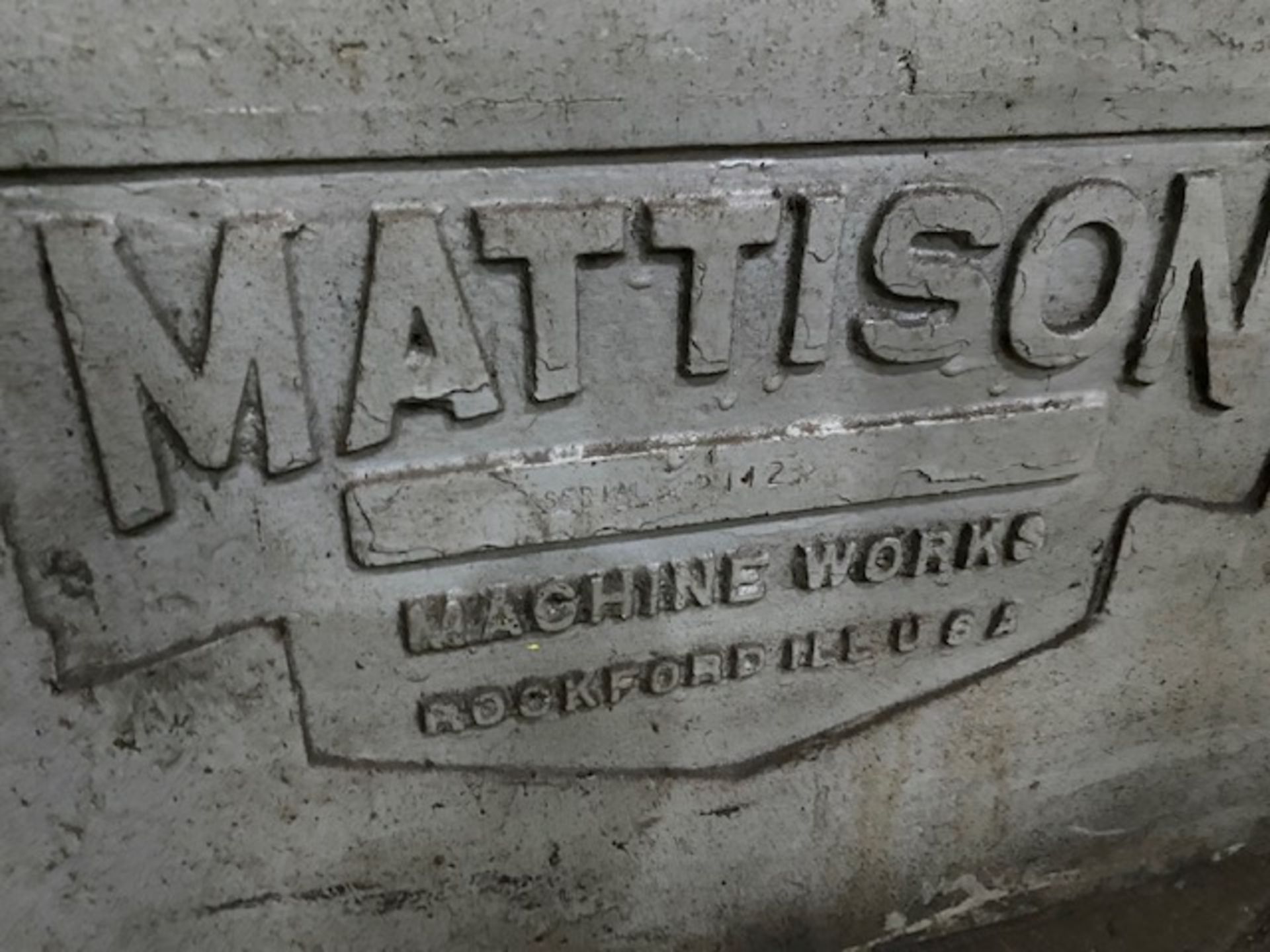 18" x 96" Mattison Hydraulic Surface Grinder - Image 3 of 15