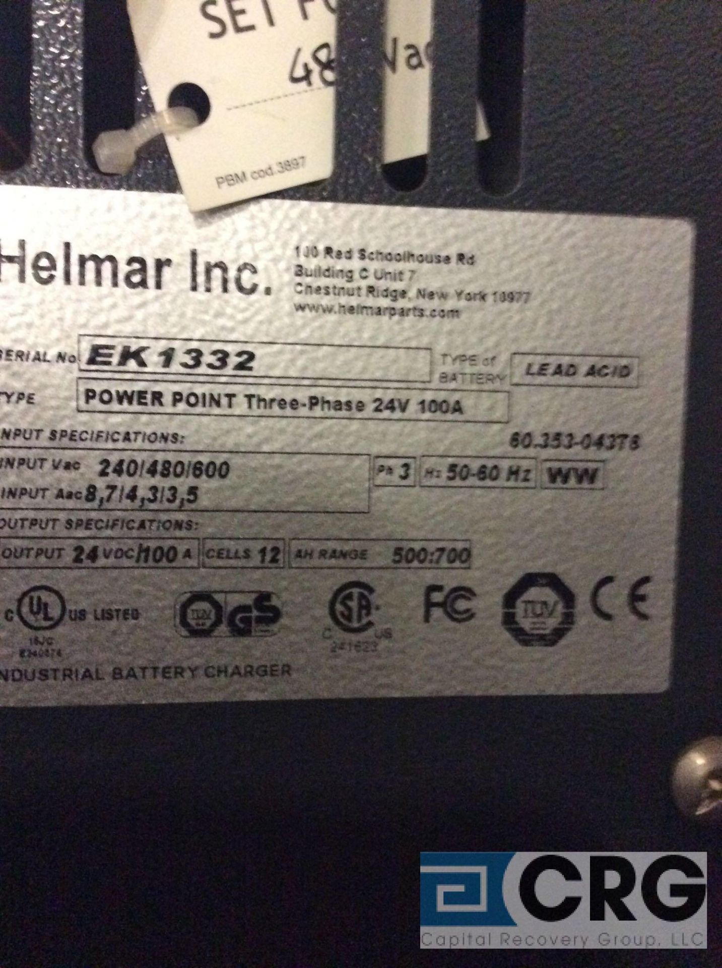 Helmar 24 volt charger, m/n Power Point - Image 2 of 2