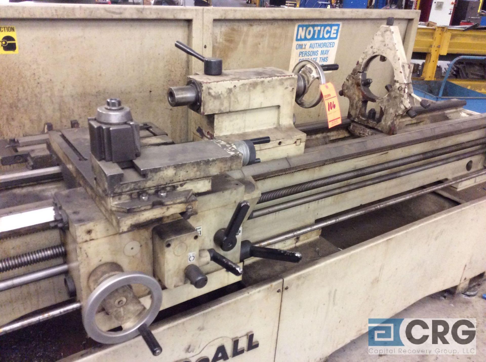 Do-All 17 lathe, sn 32943, 2120 max spindle speed, 9 inch X 78 inch BC, with tail stock, center rest - Image 7 of 7