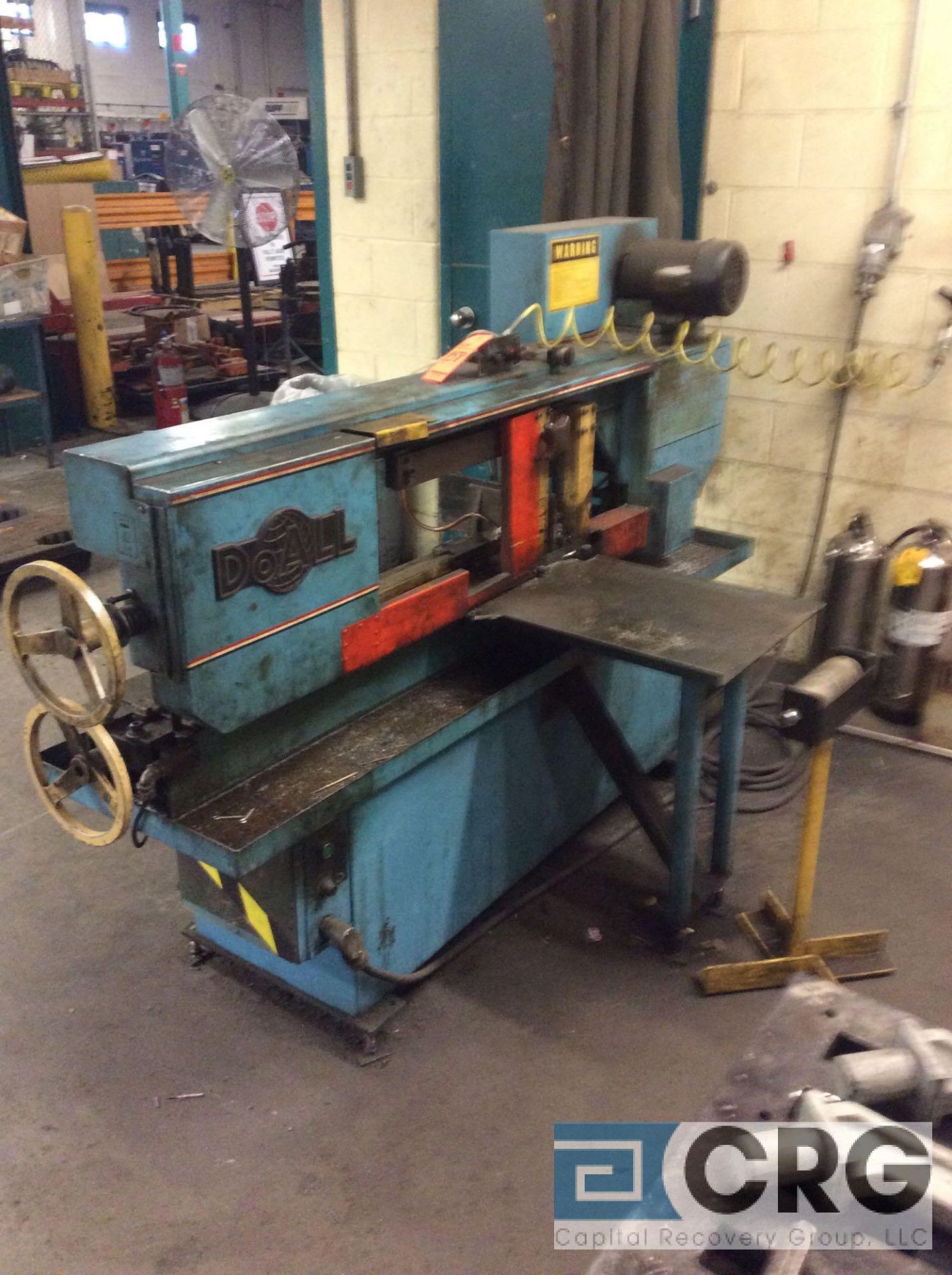 DoAll model C-96M horizontal metal band saw, serial number 470-89631, band length 159 inch, with two