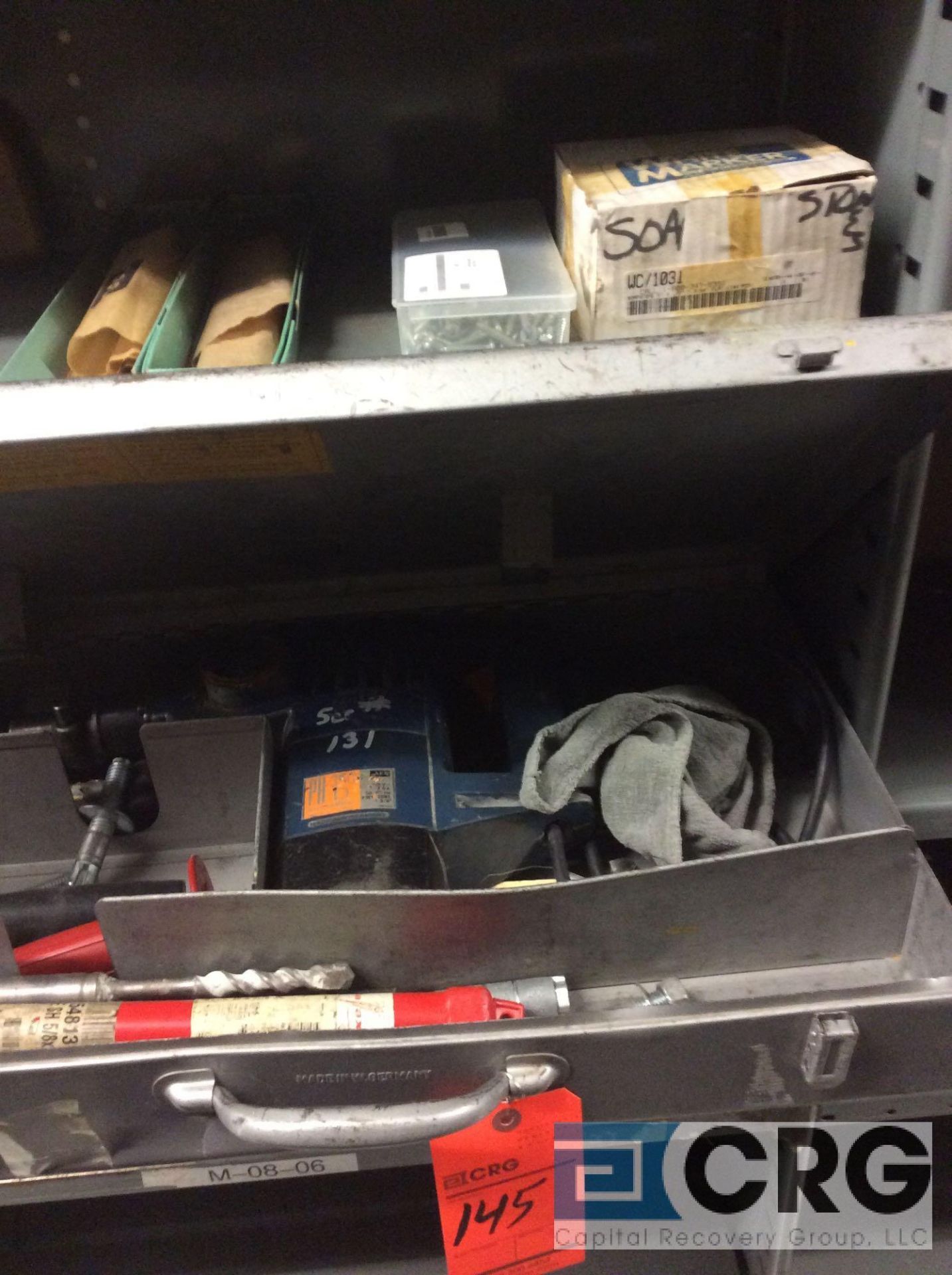 Lot of assorted to include hammer drill, saw zall, portable band saw, square drive impact drill, 7/8 - Image 7 of 9