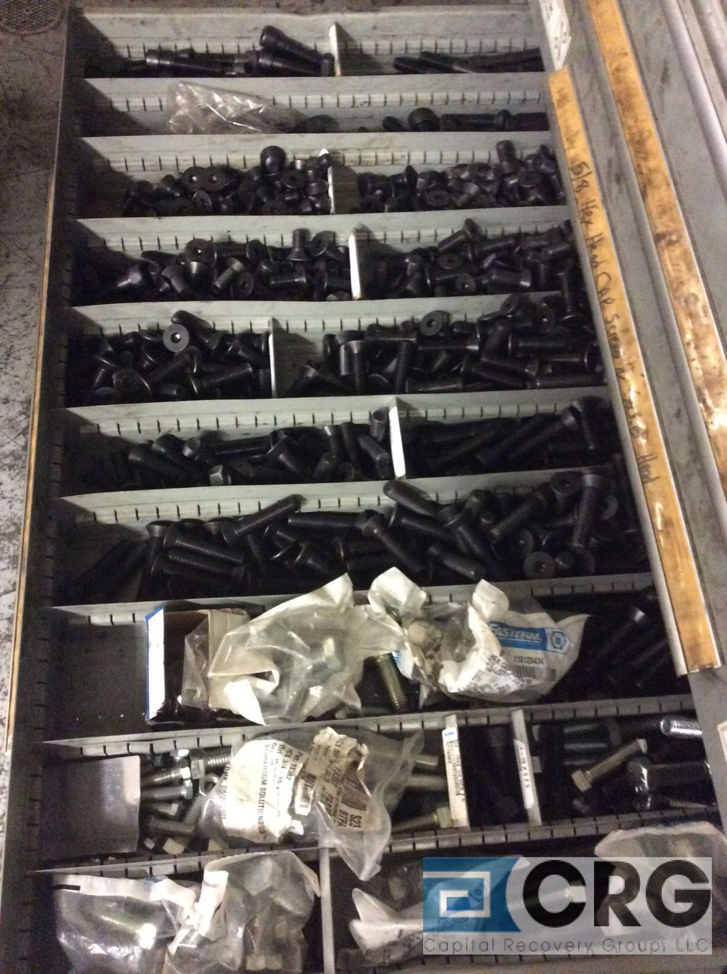Rack Engineering Co, Nu Era, 12 drawer, 4 foot wide x 2 foot deep parts cabinet with contents of - Image 9 of 20