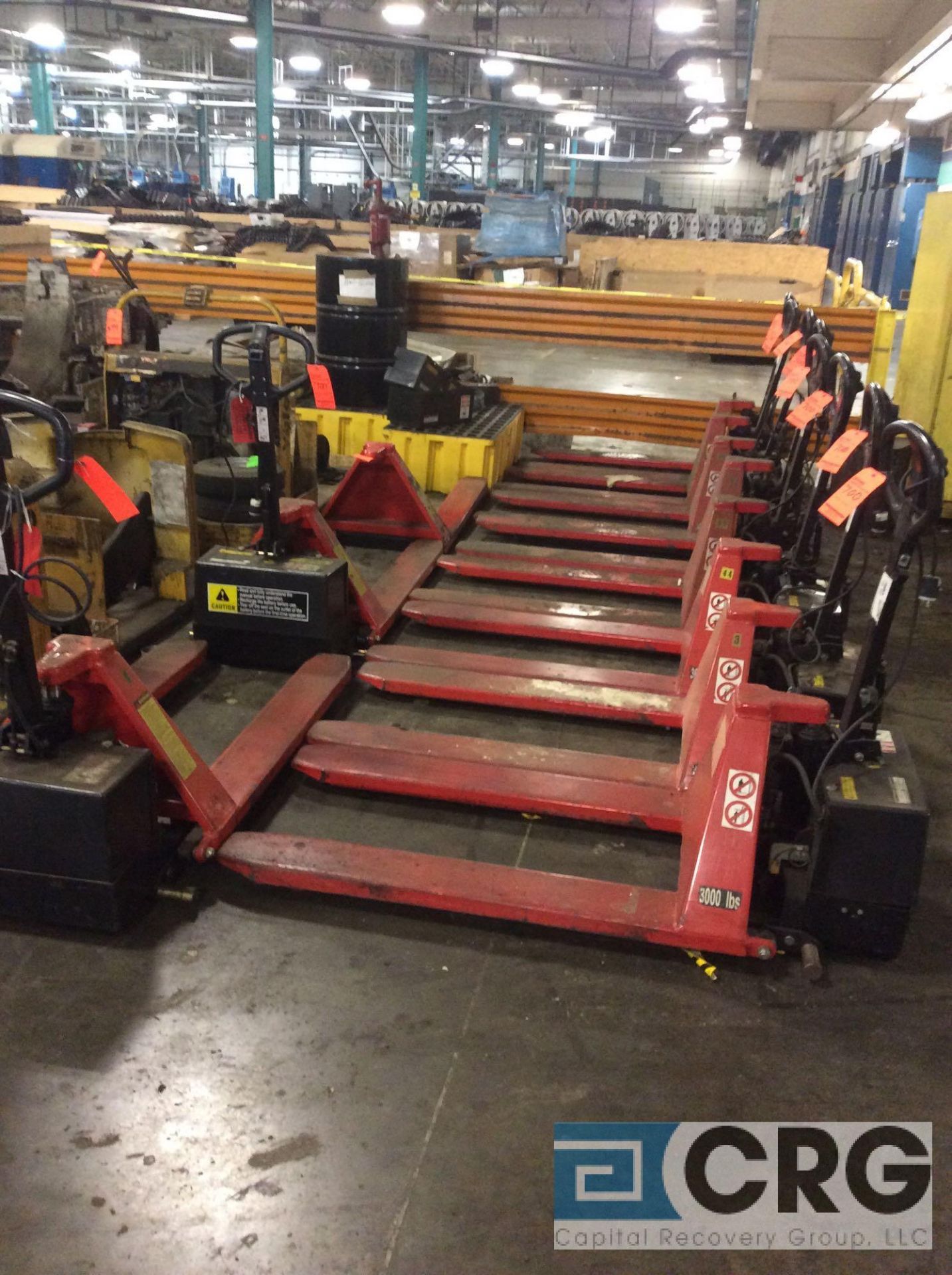 one lot of 18 assorted Vestil electric pallet jacks and accessories, as is, for parts - Image 2 of 2