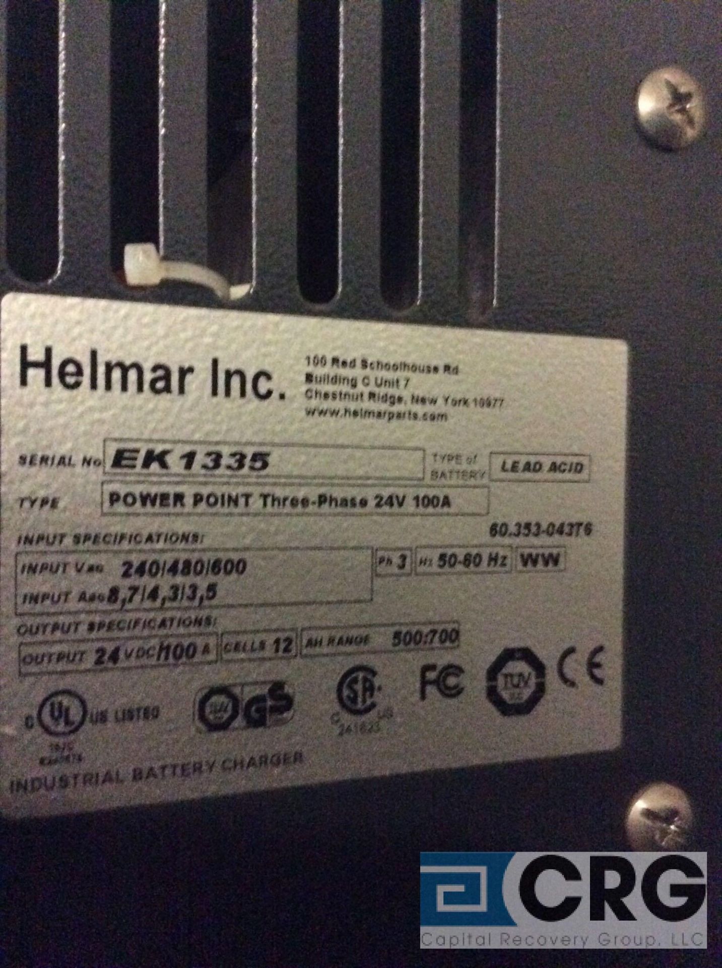 Helmar 24 volt charger, m/n Power Point - Image 2 of 2