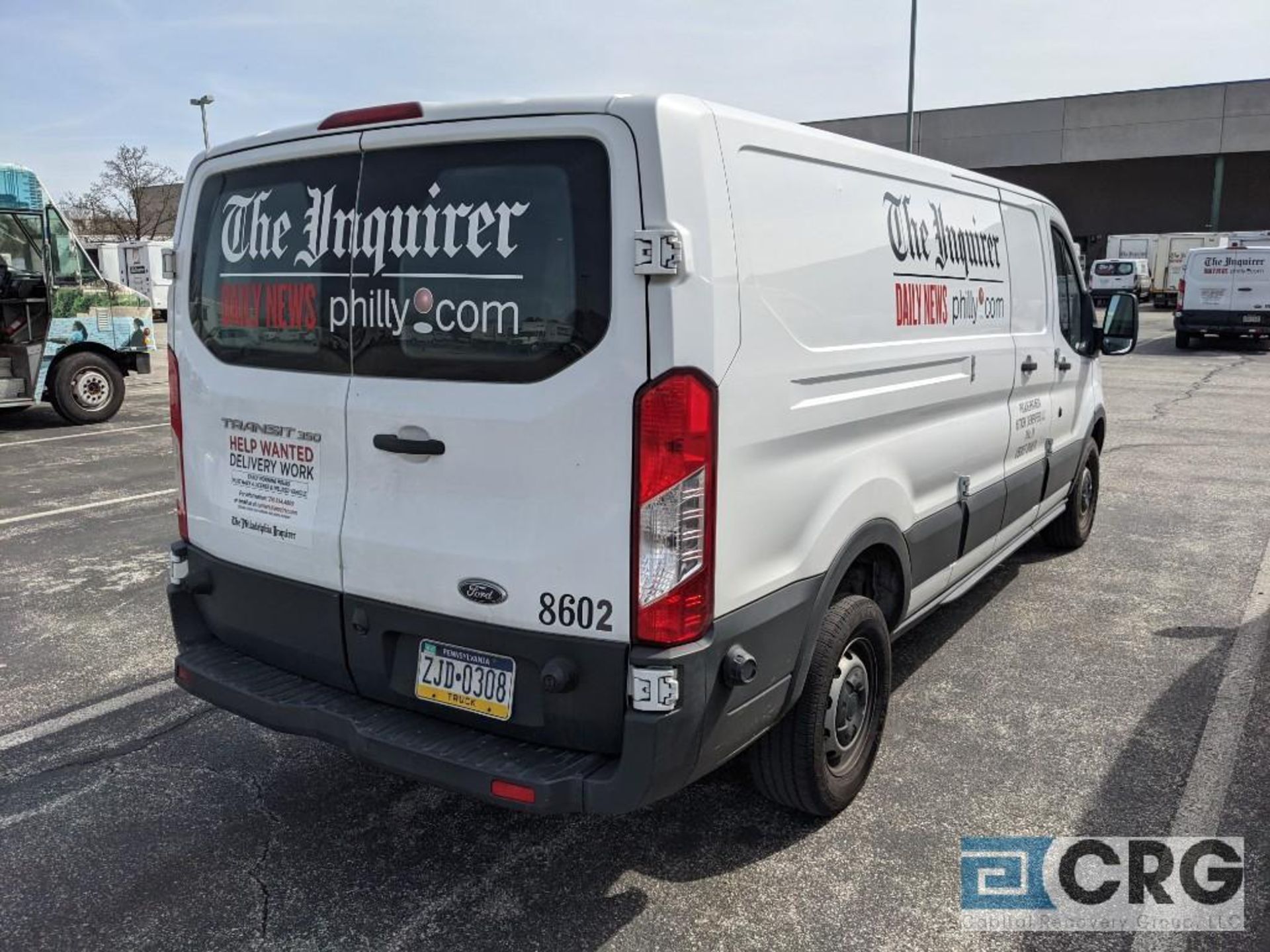 2016 Ford Transit350 Van - 9500 GVW, 116528 odometer reading. Flat Top Roof, 9500 GVW, 3.7L Gas, - Image 3 of 9