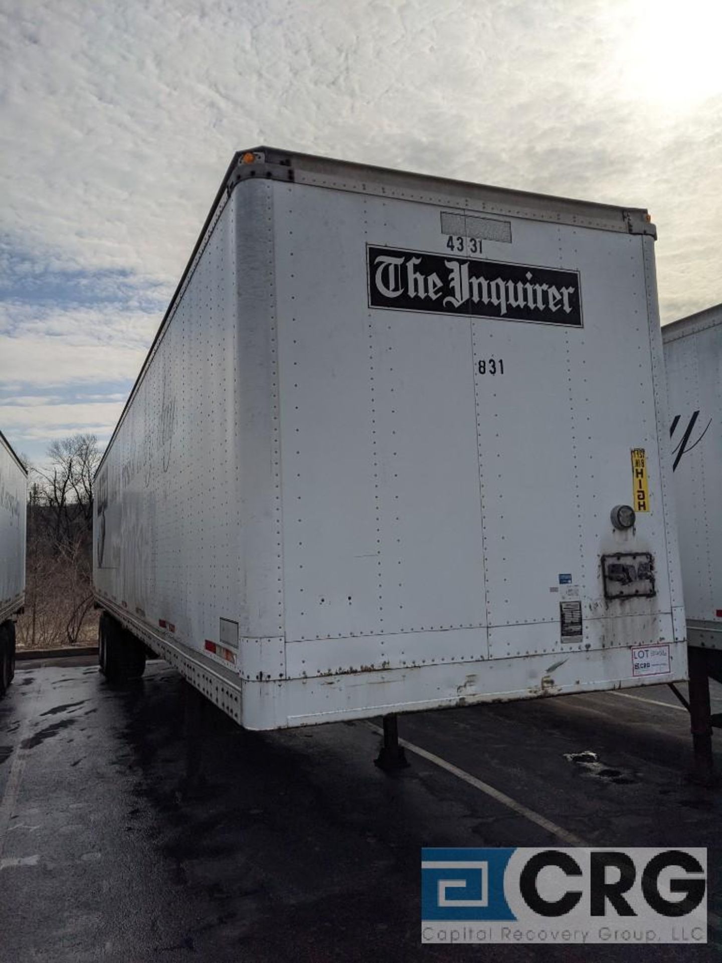 1993 MONON TRAILER Trailer - 80000 GVW, 45' / Translucent Roof / Spring Ride / Roll Door, VIN# - Image 2 of 9