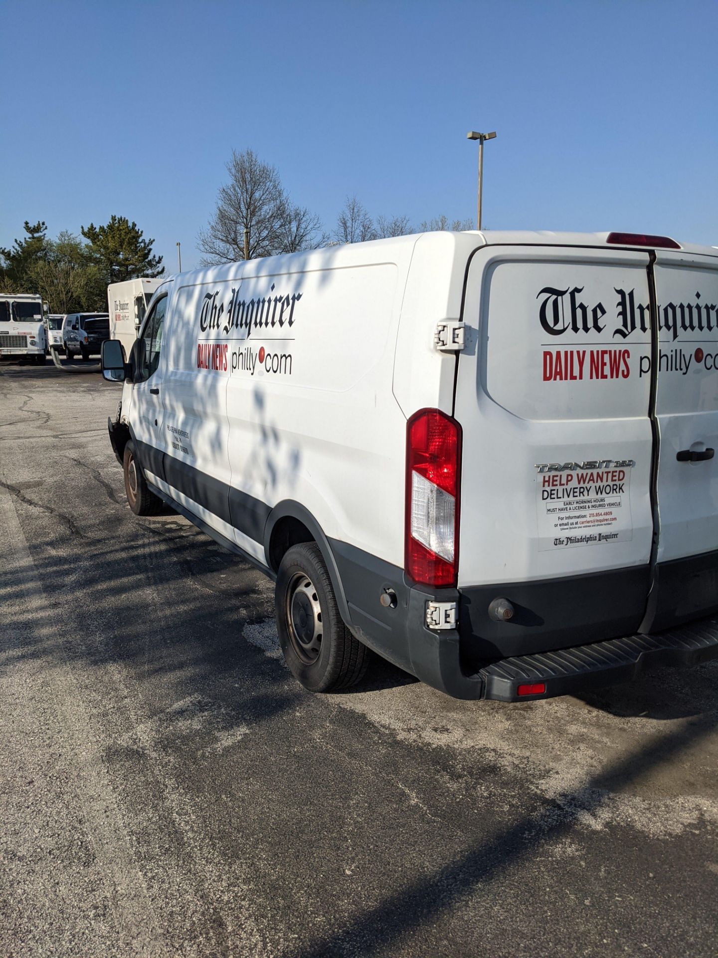 2015 Ford Transit350 Van - 9500 GVW, 254471 odometer reading. Flat Top Roof, 9500 GVW, 3.7L Gas, - Image 5 of 5