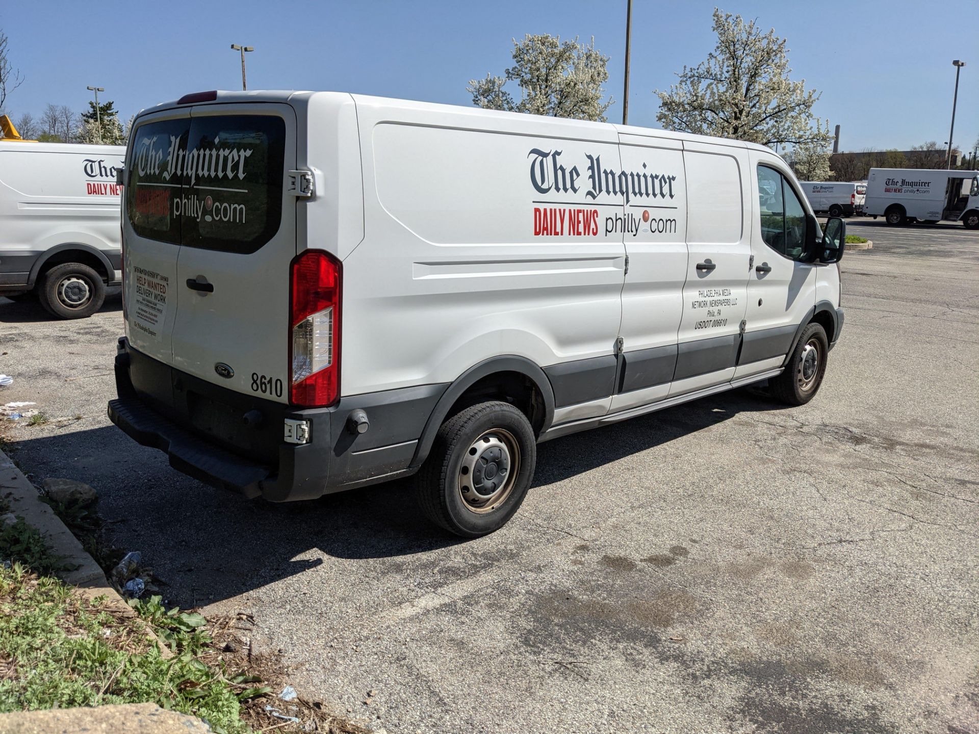 2016 Ford Transit350 Van - 9500 GVW, 81868 odometer reading. Flat Top Roof, 9500 GVW, 3.7L Gas, Auto - Image 4 of 9