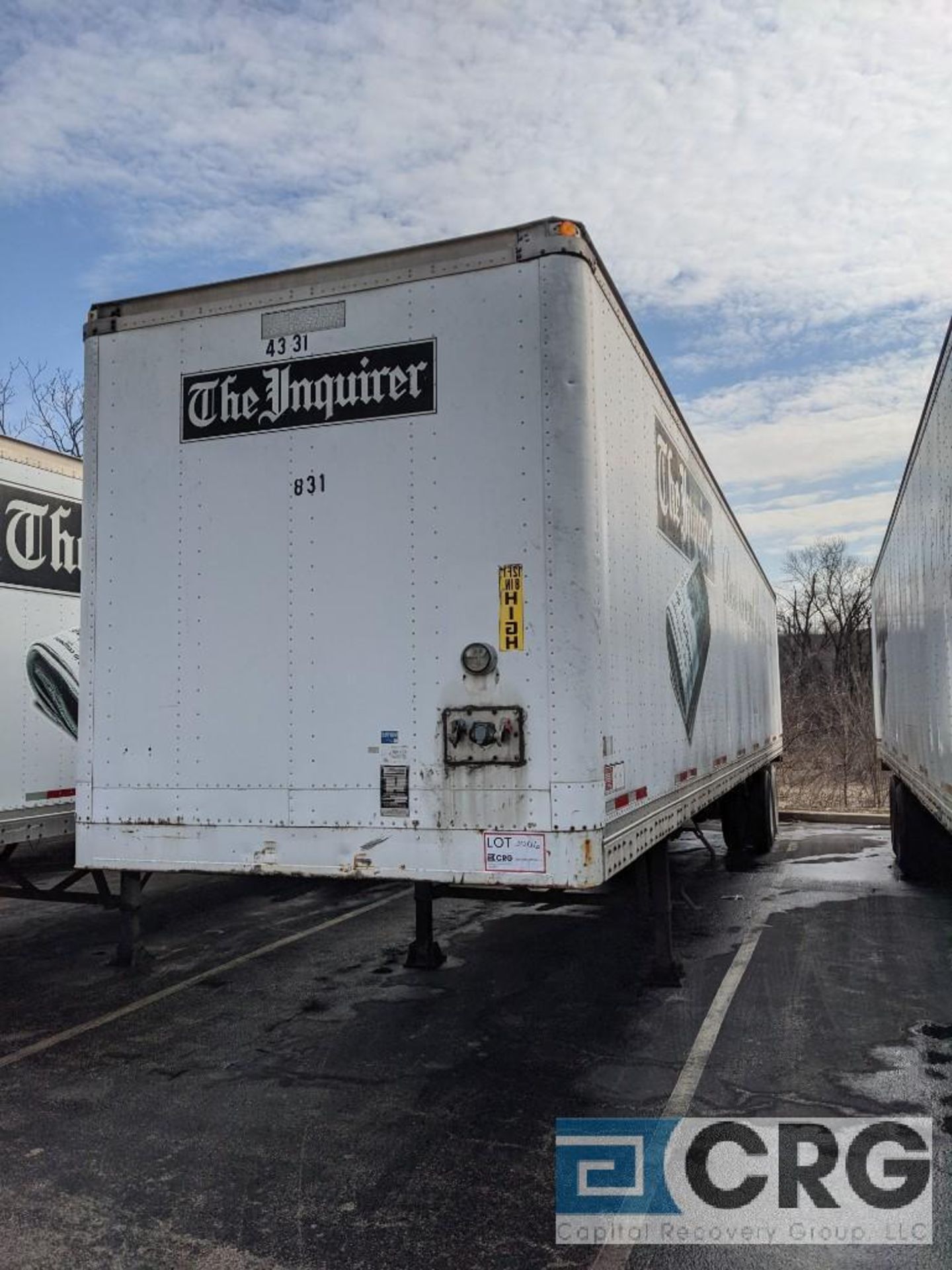 1993 MONON TRAILER Trailer - 80000 GVW, 45' / Translucent Roof / Spring Ride / Roll Door, VIN#