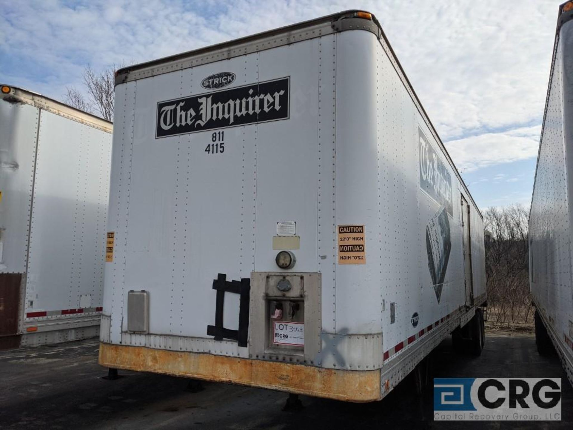 1991 Strick TRAILER Trailer -80000 GVW, 42' / Translucent Roof / 12' 6" , VIN# 1S12E8429MD335240, - Image 2 of 6