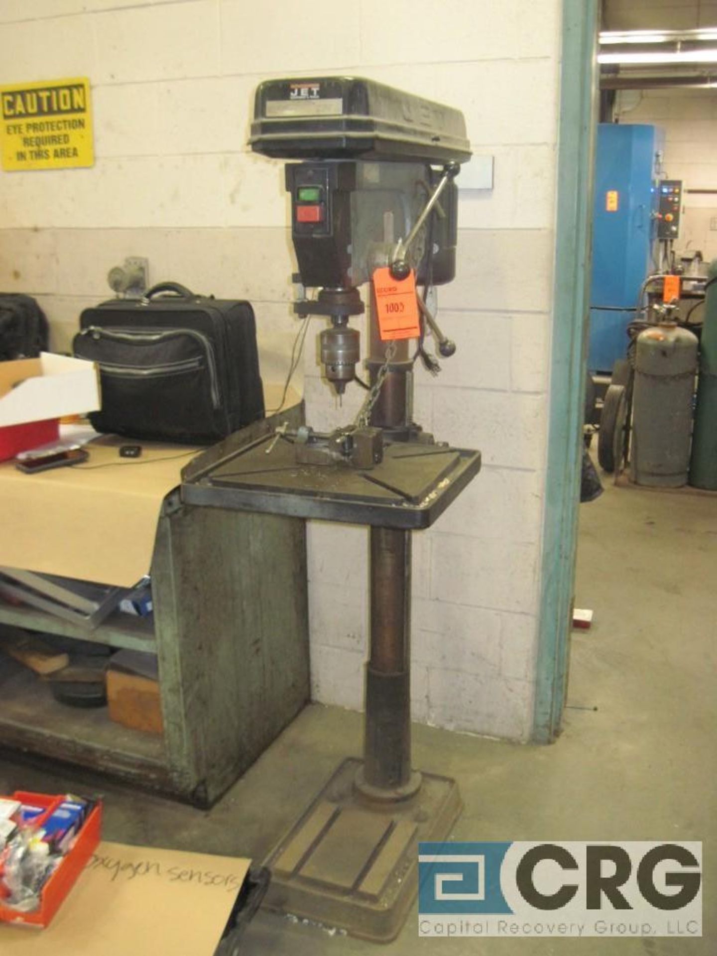 Jet JDP 20MF pedestal drill press, 20 1/2" swing, 1"cap., s/n 5080677