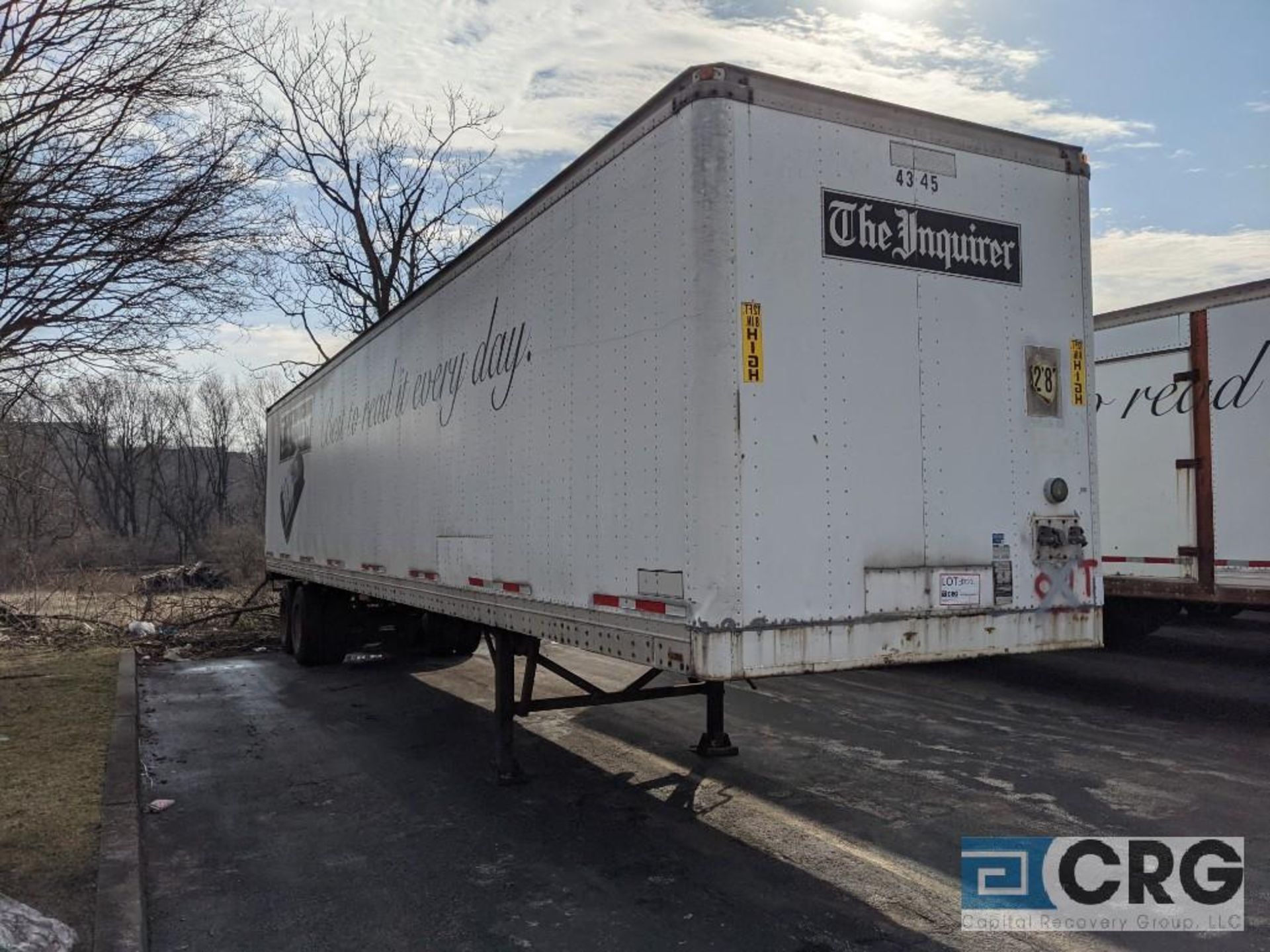 1993 MONON TRAILER Trailer - 80000 GVW, 45' / Translucent Roof / Spring Ride / Roll Door, VIN# - Image 3 of 6