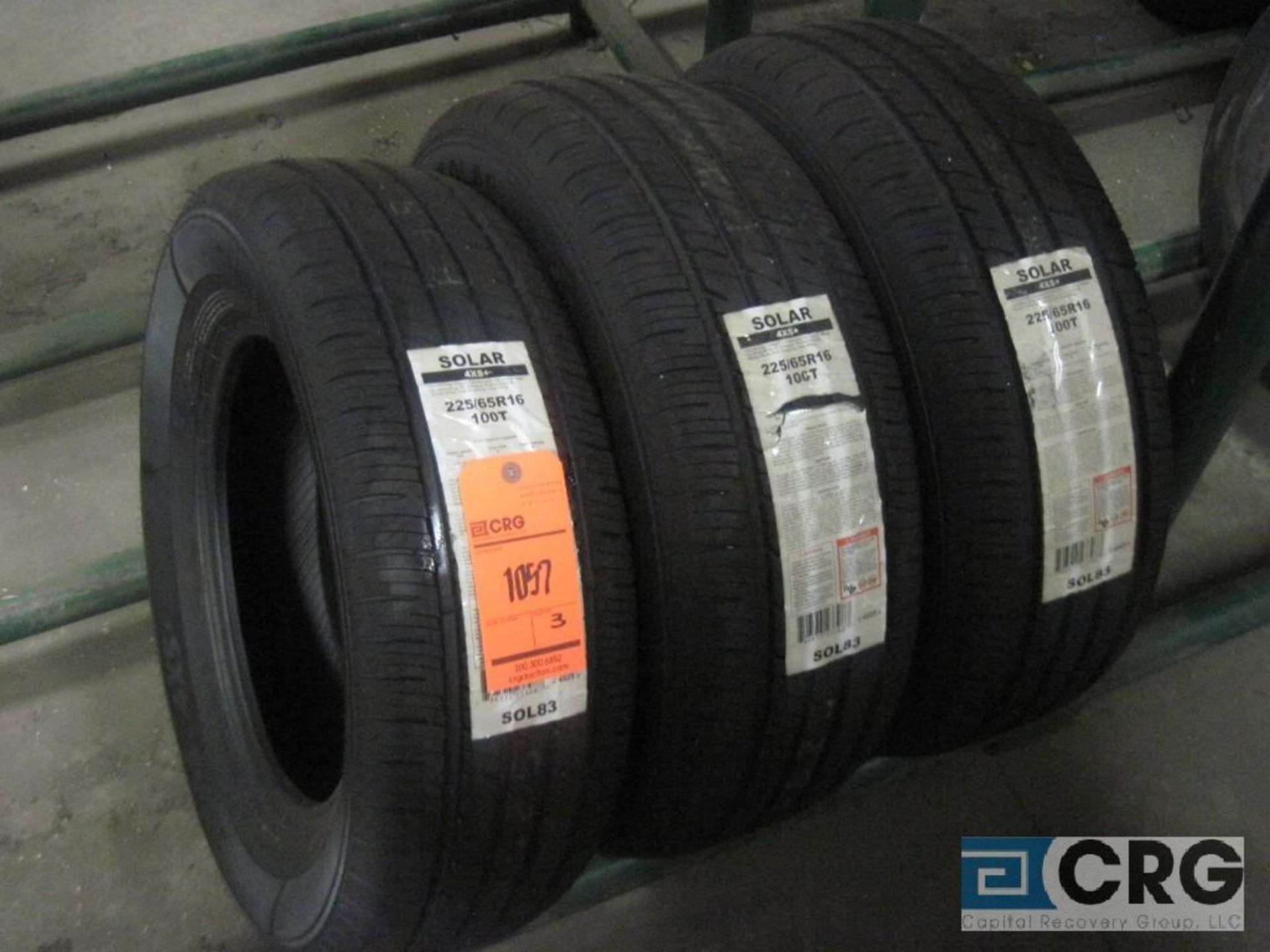 Lot of (3) Solar 225/65 R16 100T tires (NEW)