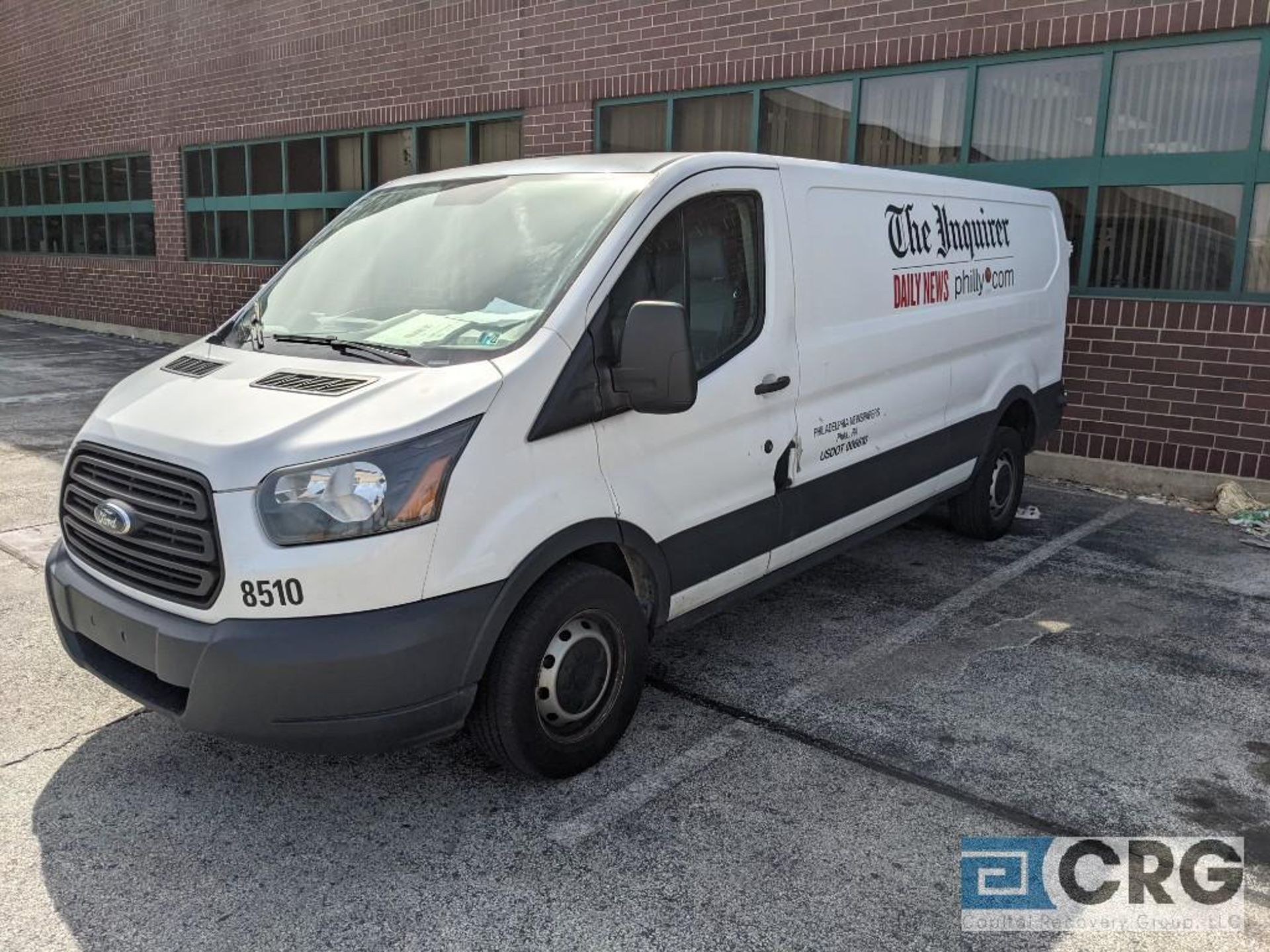 2015 Ford Transit350 Van - 9500 GVW, 252121 odometer reading. Flat Top Roof, 9500 GVW, 3.7L Gas,