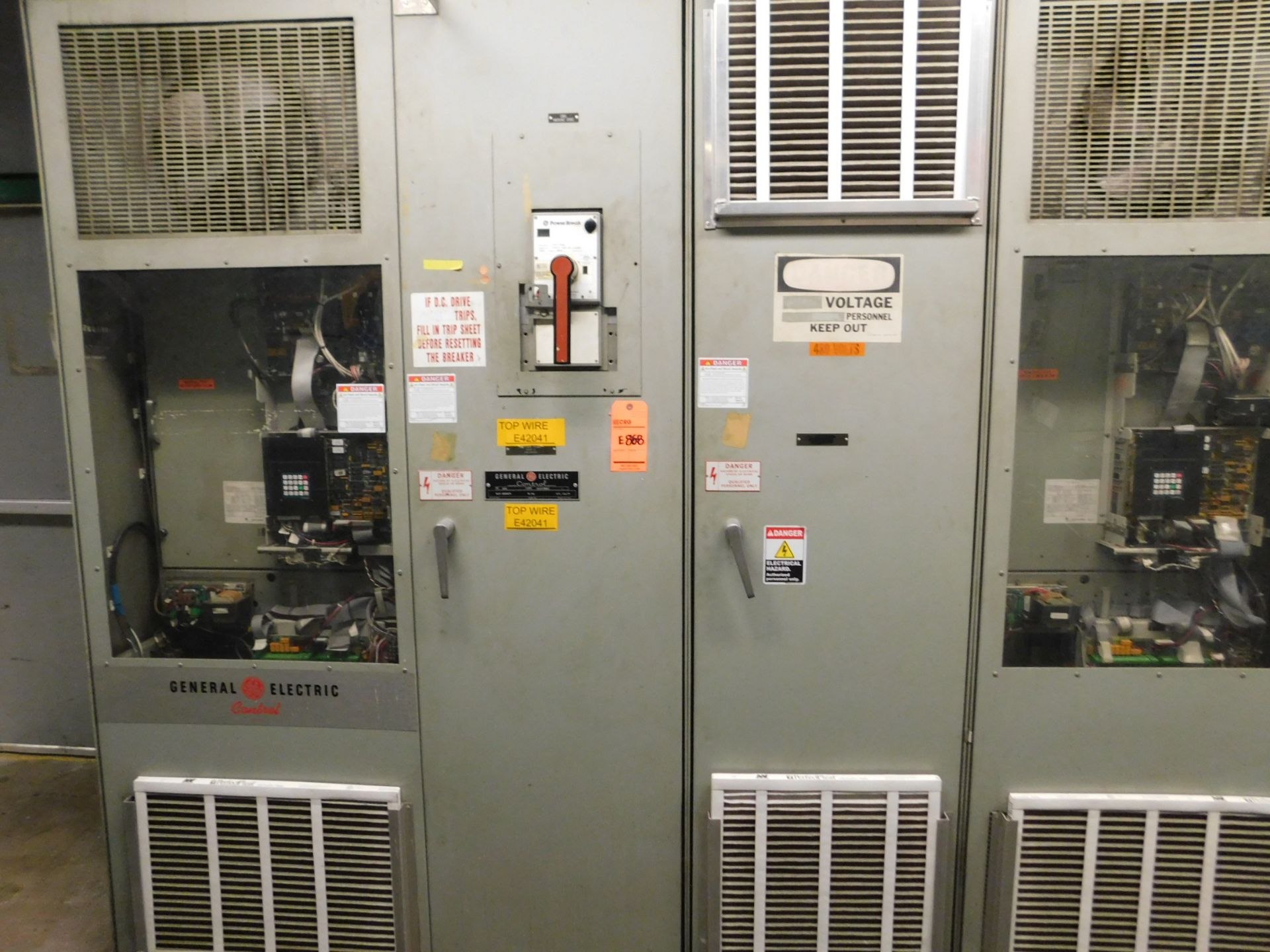 General Electric drive system with variable frequency drive, main shutoff breaker COPPER WIRE NOT