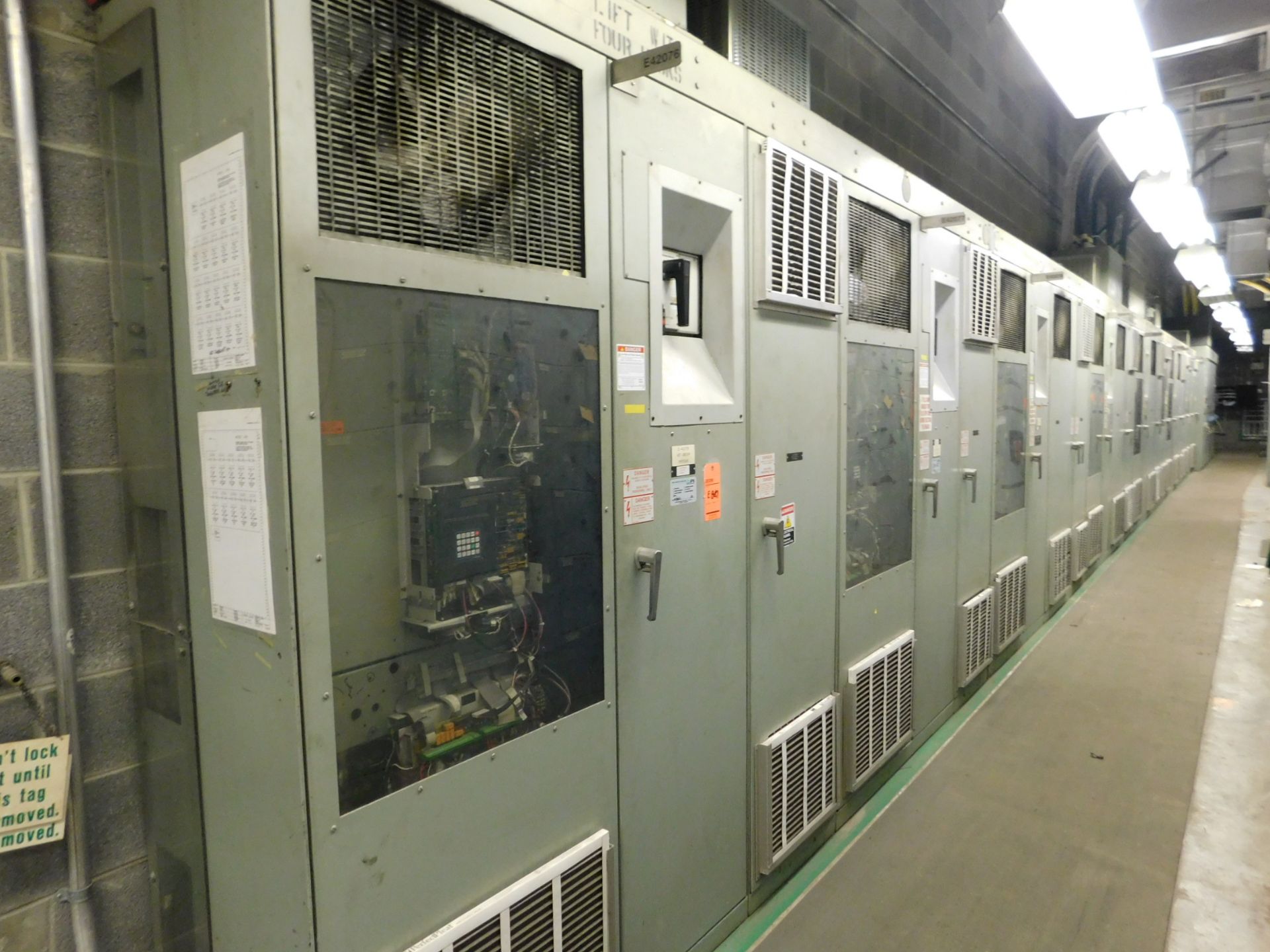 General Electric variable frequency drive cabinet COPPER WIRE NOT INCLUDED (Location: 2nd Fl. PM2