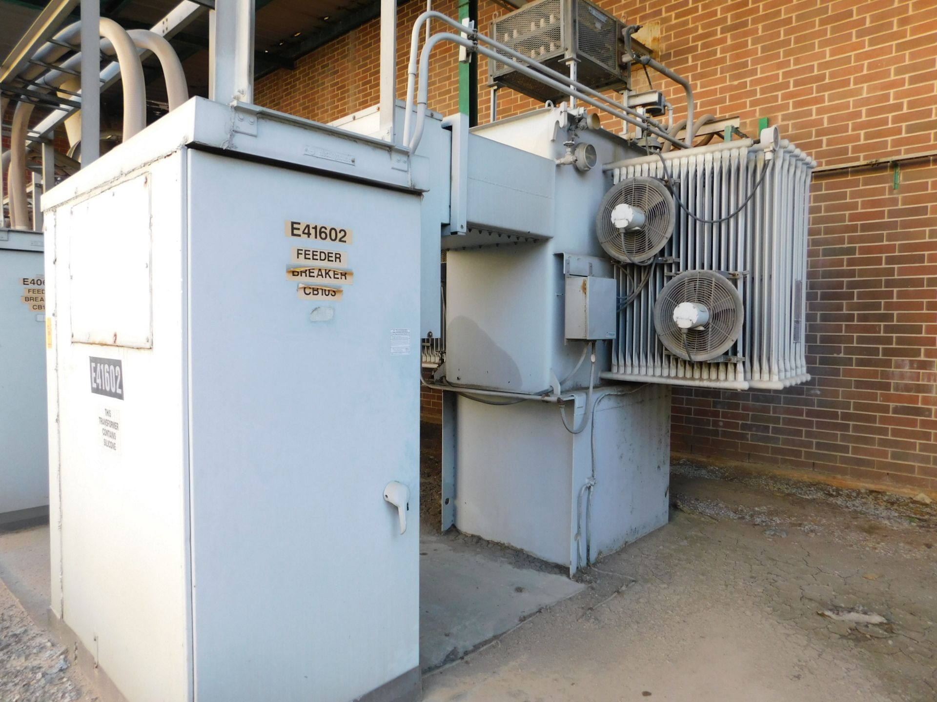 Westinghouse three phase substation transformer, 13800-480Y, 60 hertz, 55-65° @ rise, 6.47% @3750 - Image 2 of 3