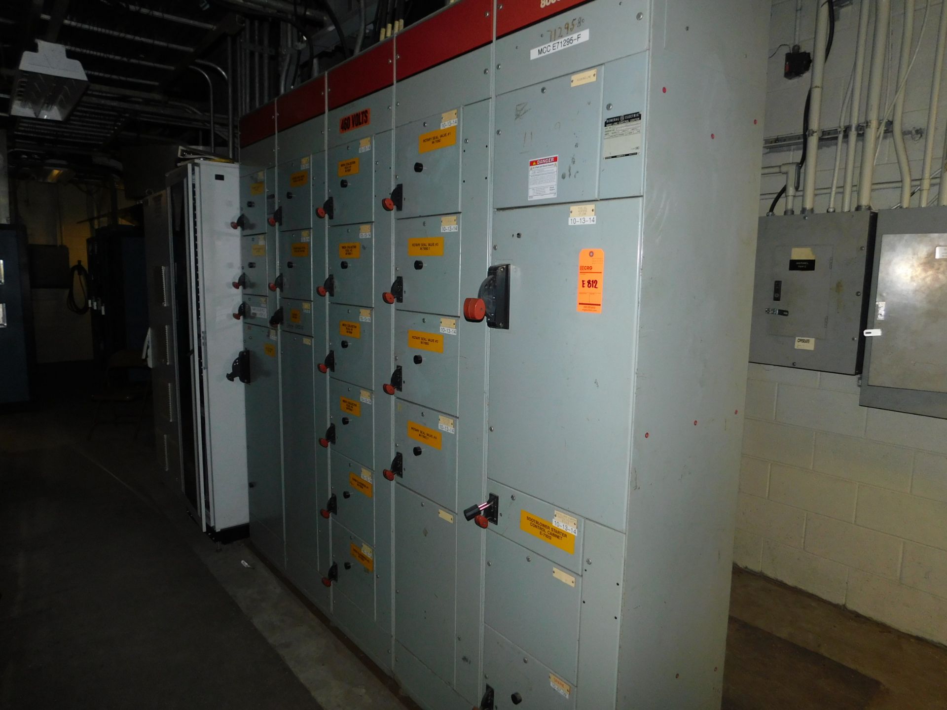 General Electric 8000 line MCC with (36) starter buckets COPPER WIRE NOT INCLUDED (Location: