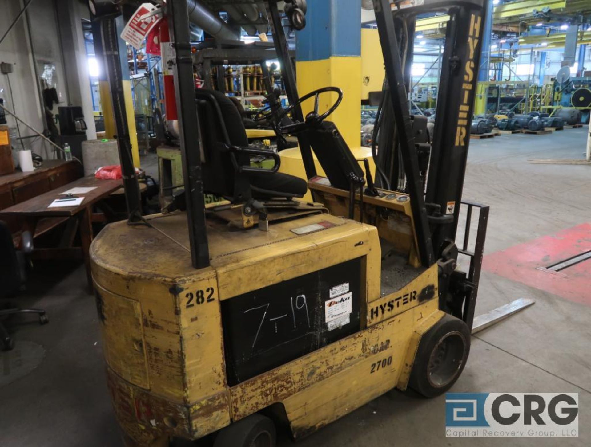 Hyster 3400 lb capacity electric forklift, model E35XL, 36 volt, mast height 191 inches, 2,938 - Image 2 of 2