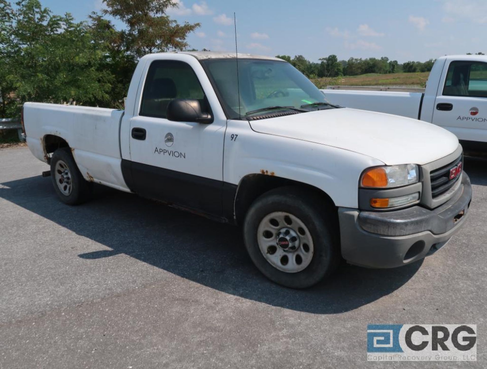 2005 GMC 1500 Sierra pickup truck, regular cab, 2WD, 4.8L V6 engine, AT, gas, 8 ft. box bed, VIN # - Image 2 of 5