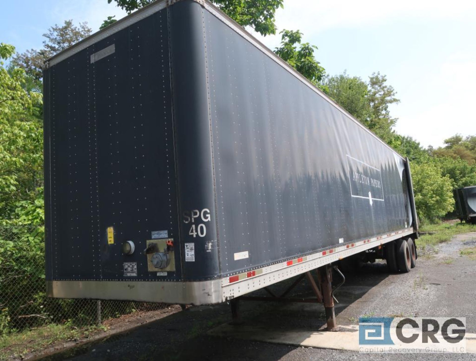 1999 Manac dry van trailer, 45 ft., VIN #2M5921376X1057560, Trailer #40, (Lower Wood Yard)