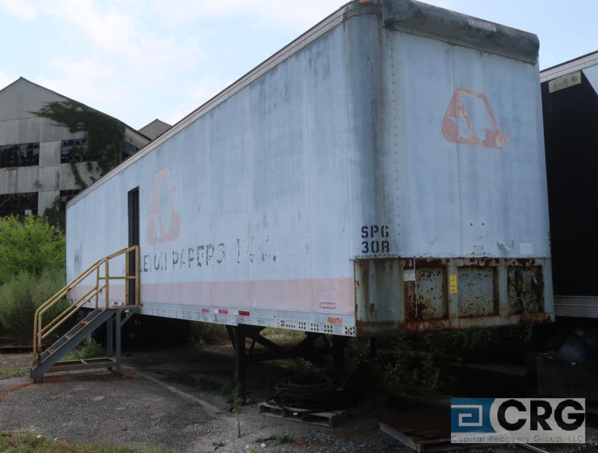 Fruehauf dry van trailer, 45 ft., VIN #1H2V04824KH011002, Trailer #30-B (Lower Wood Yard)