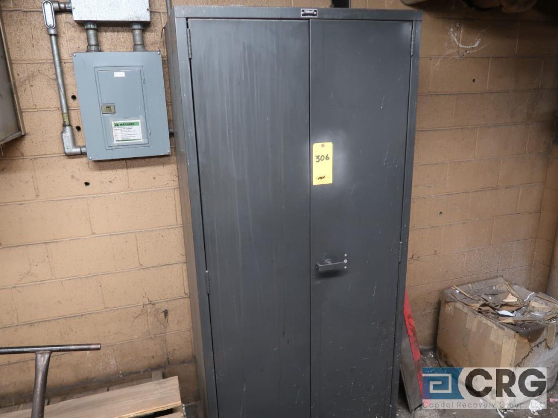 Lot of (6) assorted types and sizes of cabinets and lockers along east wall of shop (Basement Main - Image 4 of 8