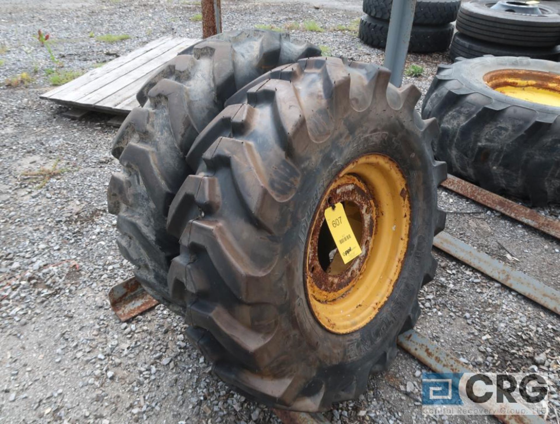 Dumper Power 12.5/80-18 tire on rim (Maintenance Shop)