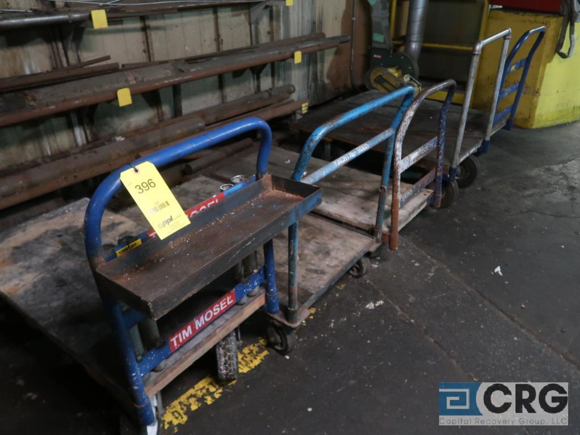 Lot of (5) flatbed carts (Basement)