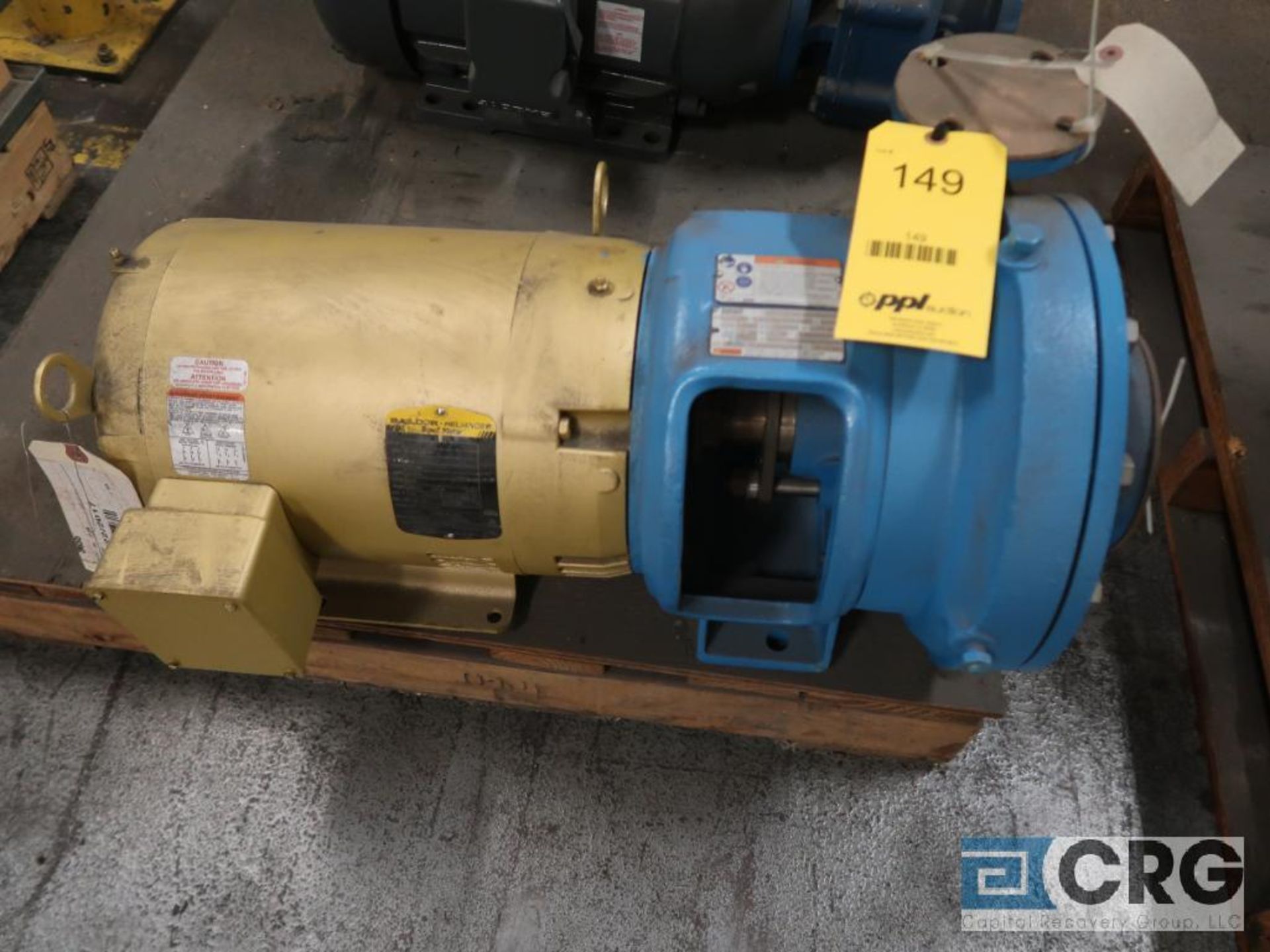 Goulds 3655 1.5 x 2-9 centrifugal pump with 15 HP motor, s/n N737 H622 (Loading Area)