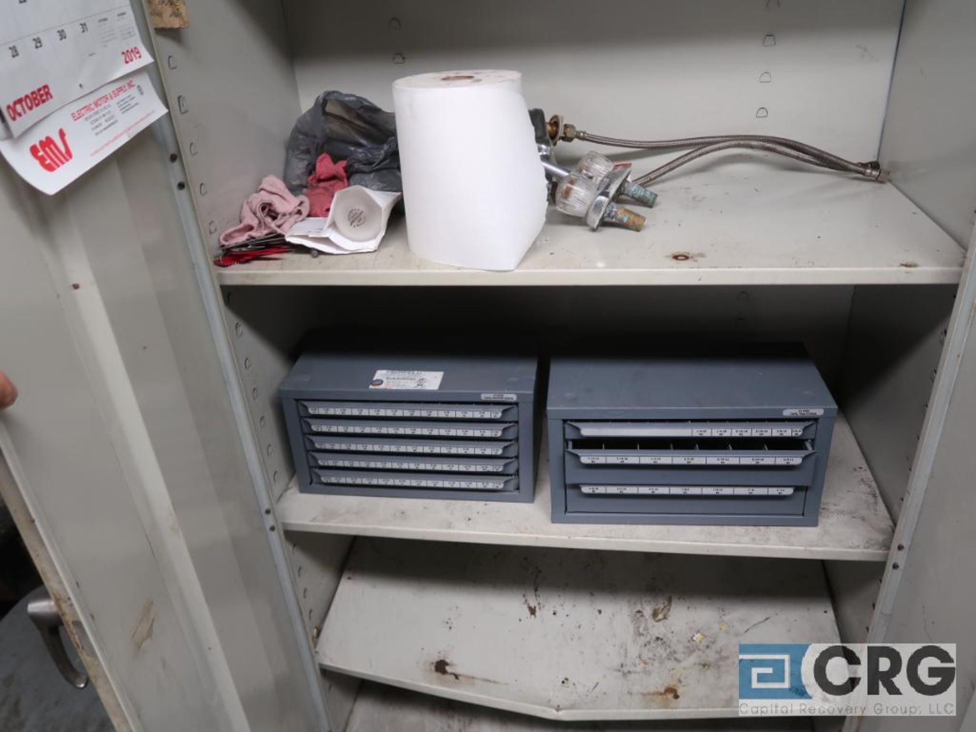 Lot of (6) assorted types and sizes of cabinets and lockers along east wall of shop (Basement Main - Image 2 of 8