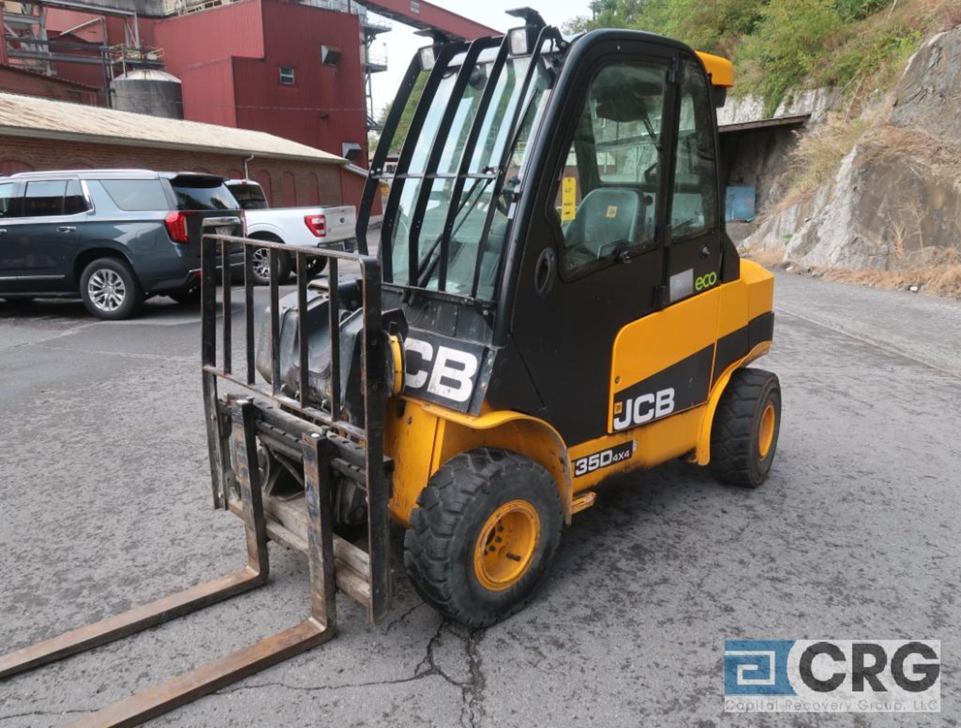 JCB 35D Teletruck telescopic lift, enclosed cab, 4 X 4, 3,956 hours, AC, s/n JCBTLT35JH2253999 (