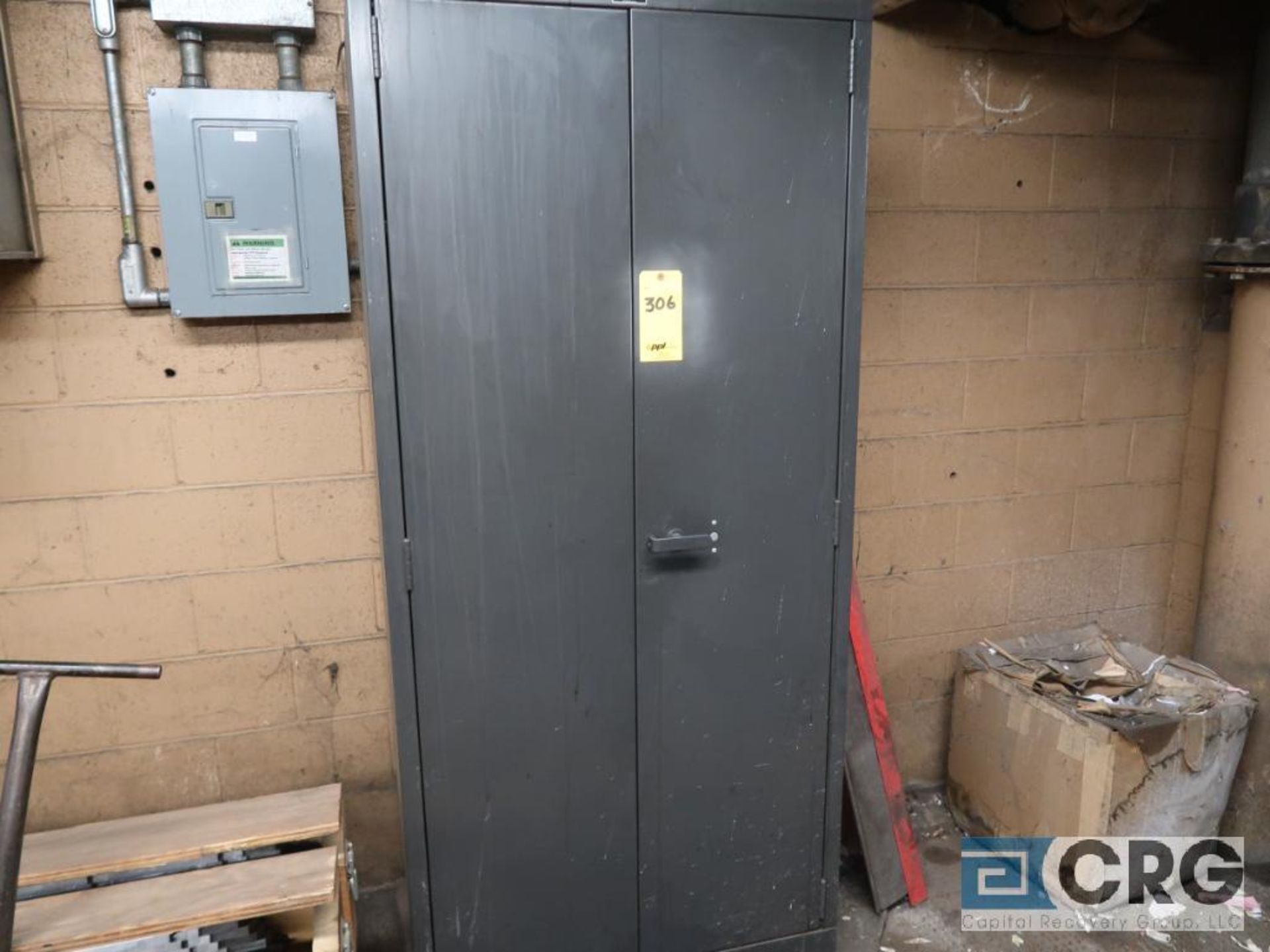 Lot of (6) assorted types and sizes of cabinets and lockers along east wall of shop (Basement Main - Image 8 of 8