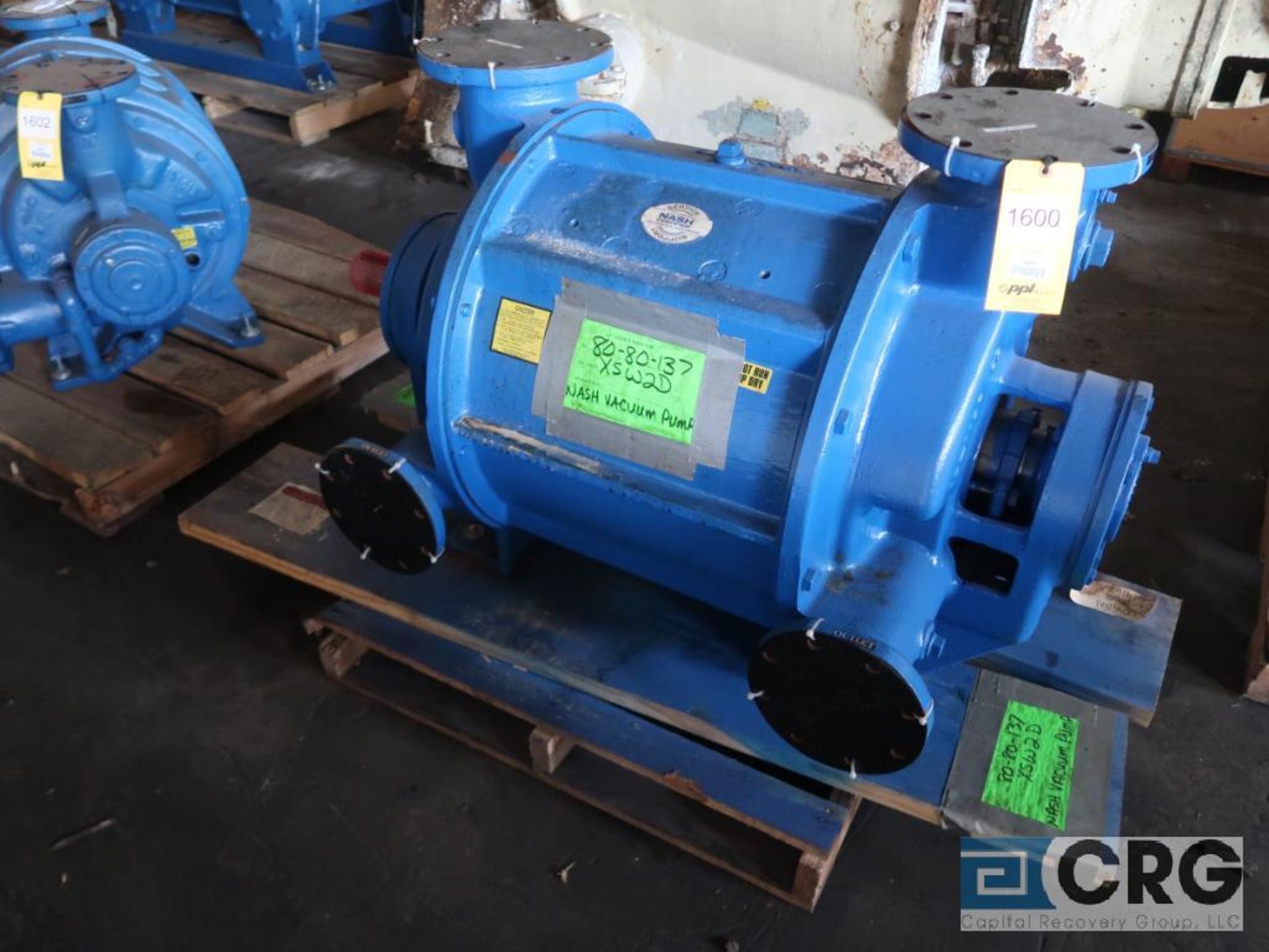 Nash CL1502 vacuum pump, remanufactured year 2020, s/n 05612253 (Off Site Warehouse)